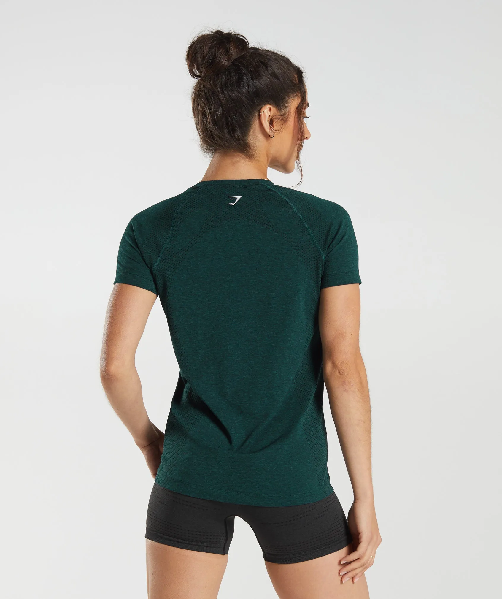 Gymshark Vital Seamless 2.0 Light T-Shirt - Deep Teal Marl sold by Gymshark product image thumbnail 2