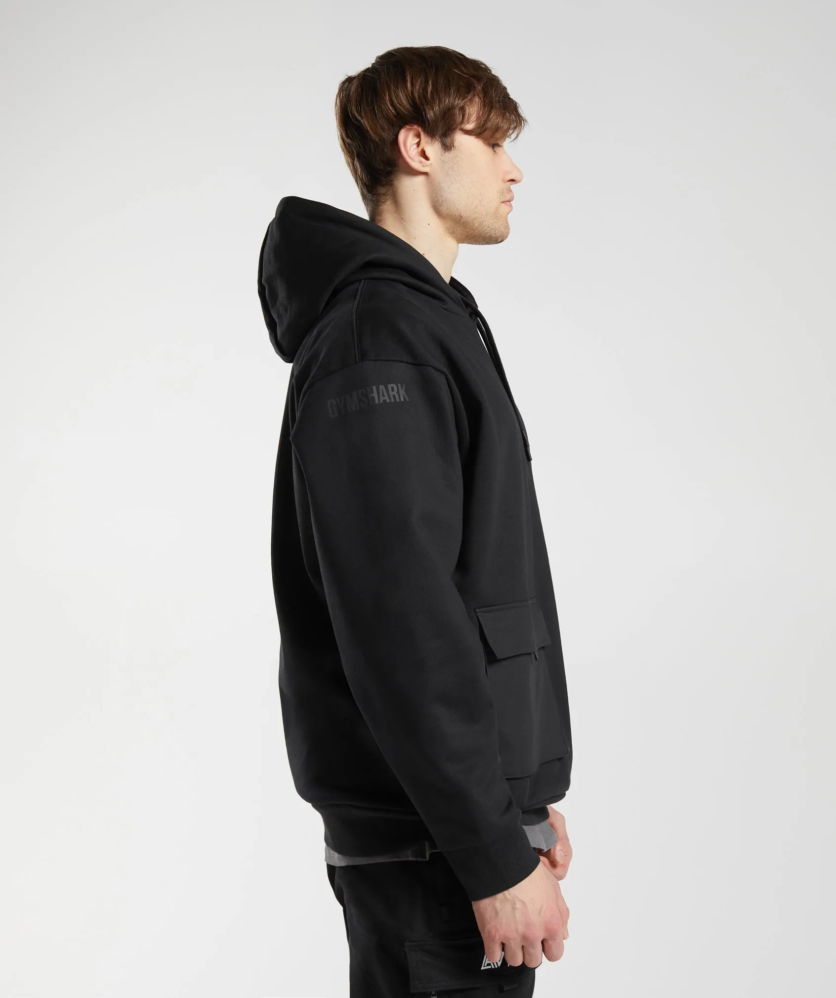 GS x David Laid Hoodie - Black sold by Gymshark product image thumbnail 2