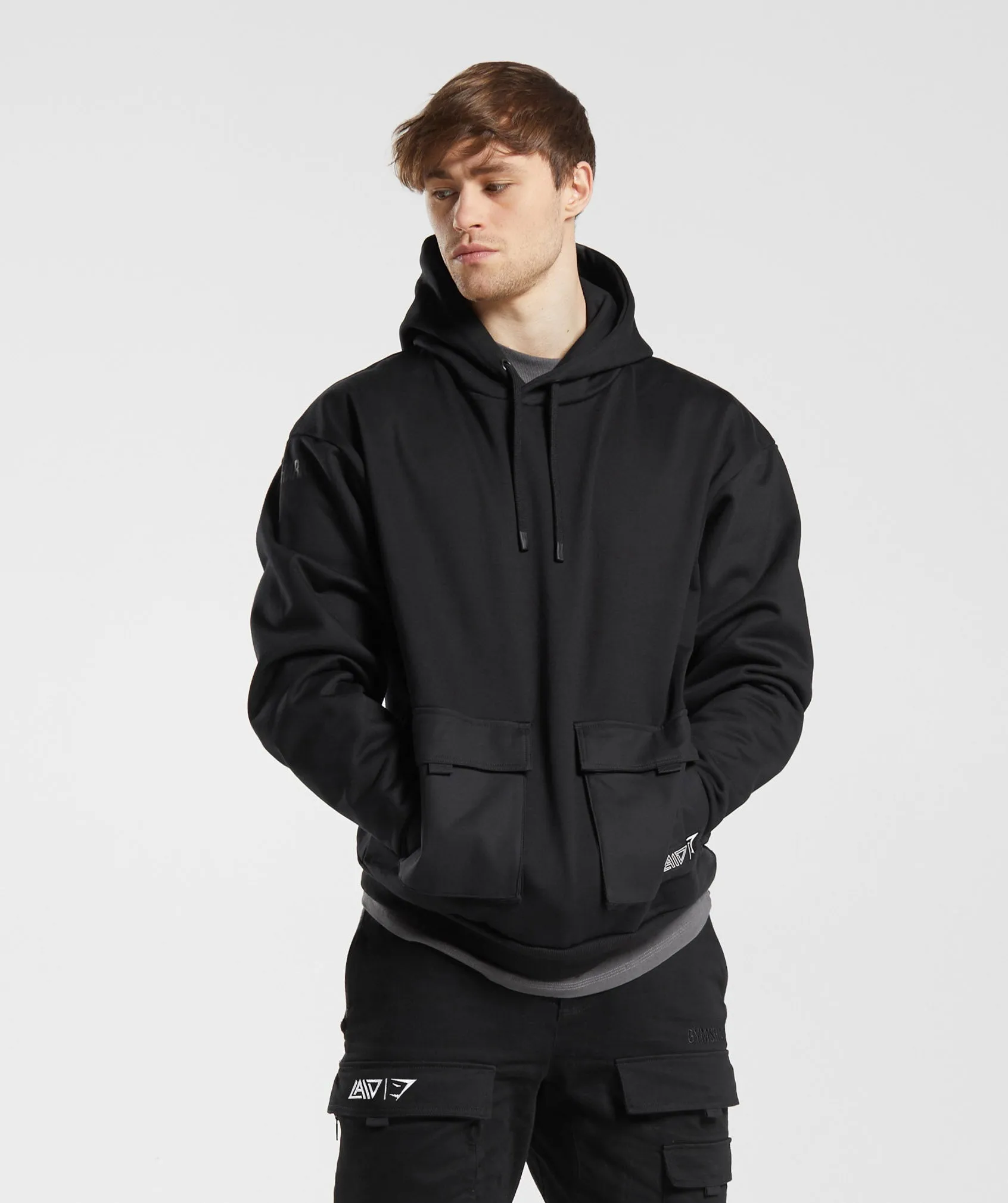 GS x David Laid Hoodie - Black sold by Gymshark
