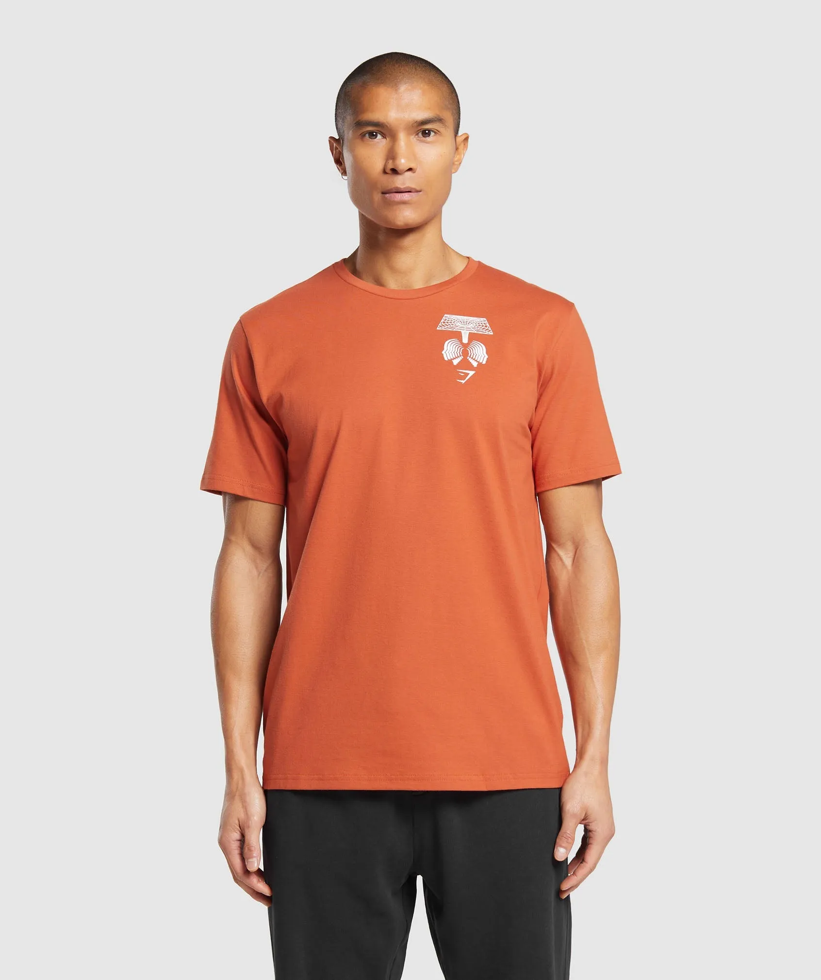 Gymshark Hybrid Wellness T-Shirt - Rust Orange sold by Gymshark product image thumbnail 2
