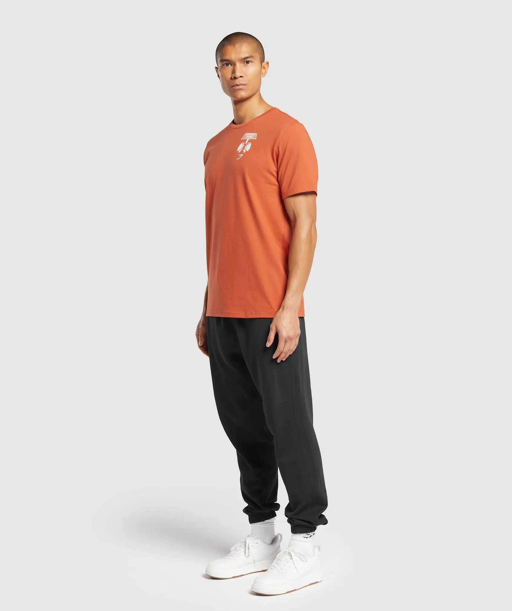 Gymshark Hybrid Wellness T-Shirt - Rust Orange sold by Gymshark product image thumbnail 4