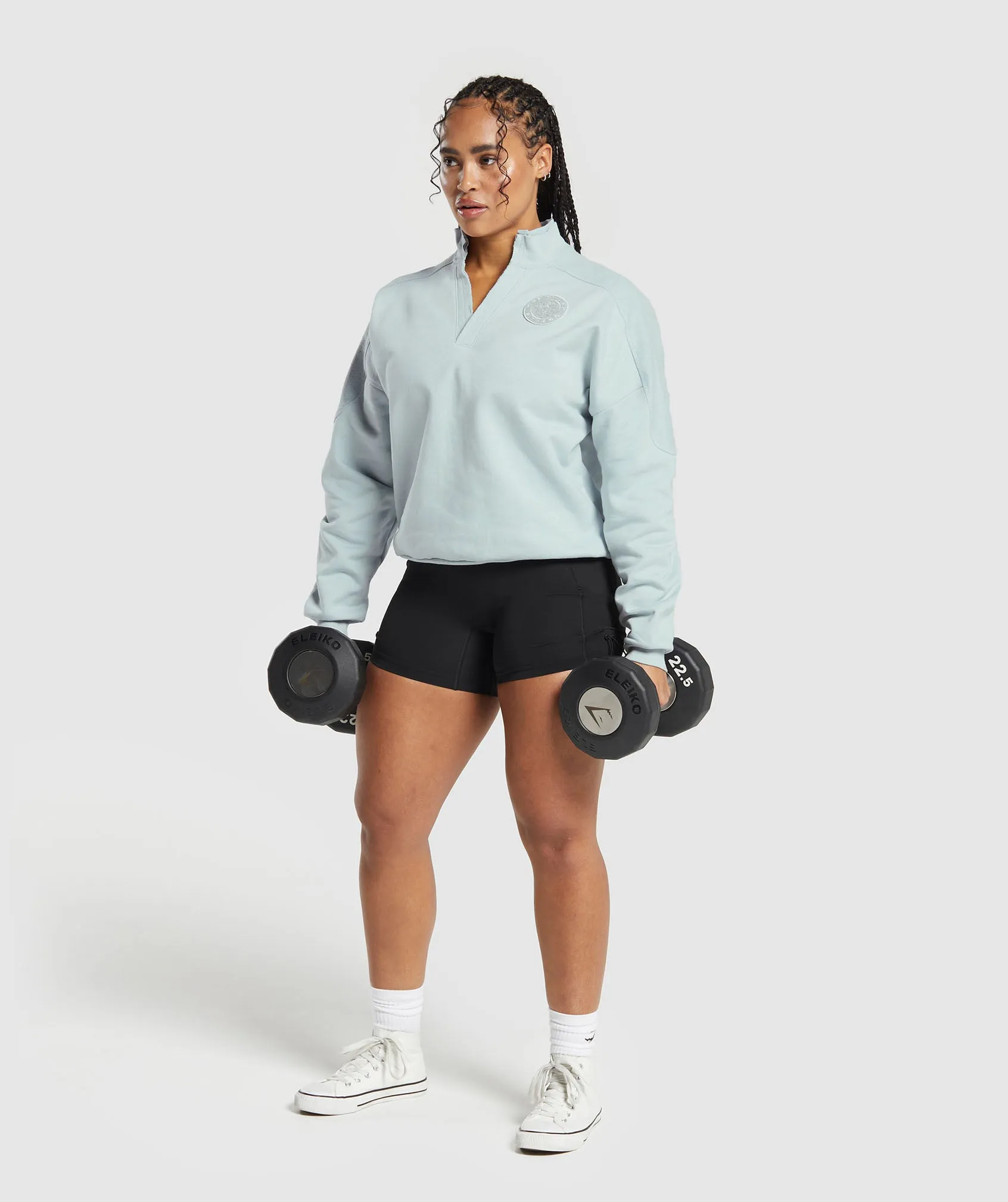 Gymshark Legacy Oversized Sweatshirt - Fresh Blue sold by Gymshark product image thumbnail 4