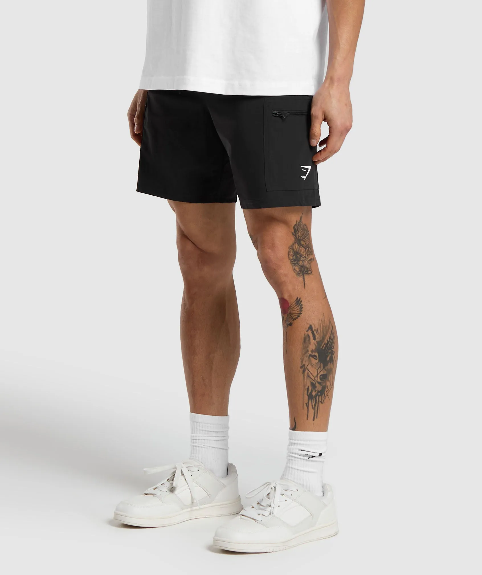 Gymshark Rest Day 6" Cargo Shorts - Black sold by Gymshark