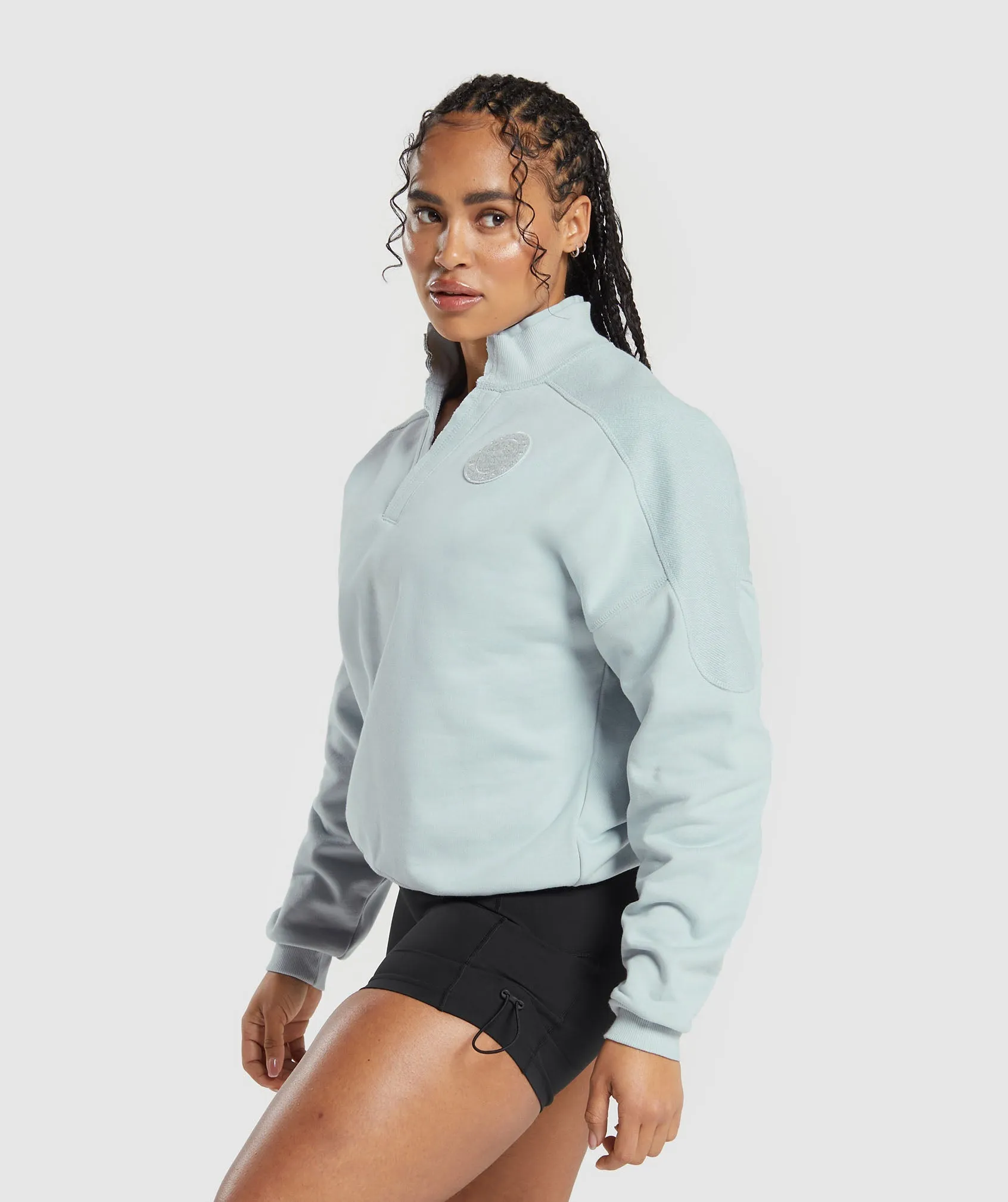 Gymshark Legacy Oversized Sweatshirt - Fresh Blue sold by Gymshark product image thumbnail 3