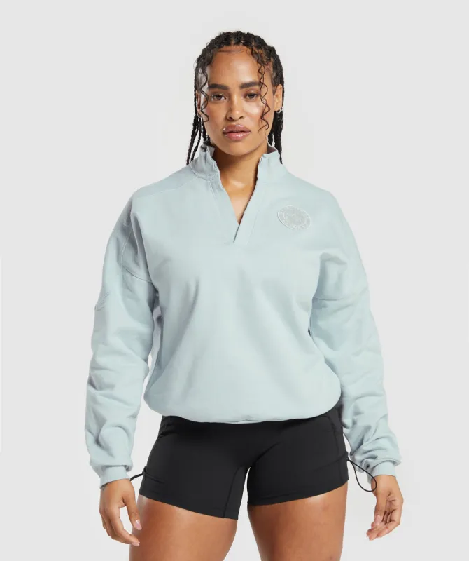 Gymshark Legacy Oversized Sweatshirt - Fresh Blue sold by Gymshark