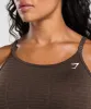 Gymshark Adapt Monogram Seamless Midi Tank - Archive Brown/Soul Brown sold by Gymshark