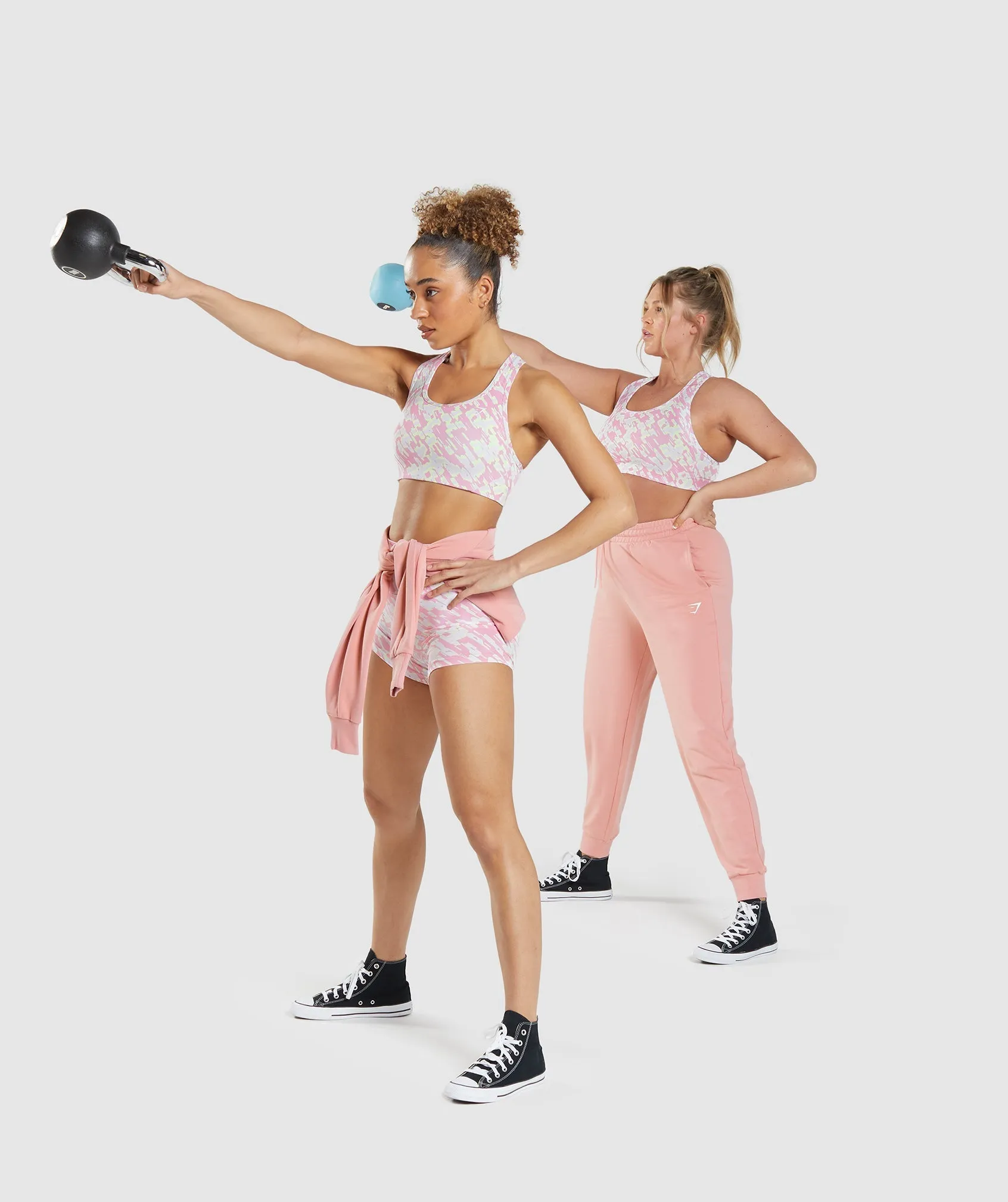 Gymshark Essential Racer Back Sports Bra - Pink Print sold by Gymshark product image thumbnail 4