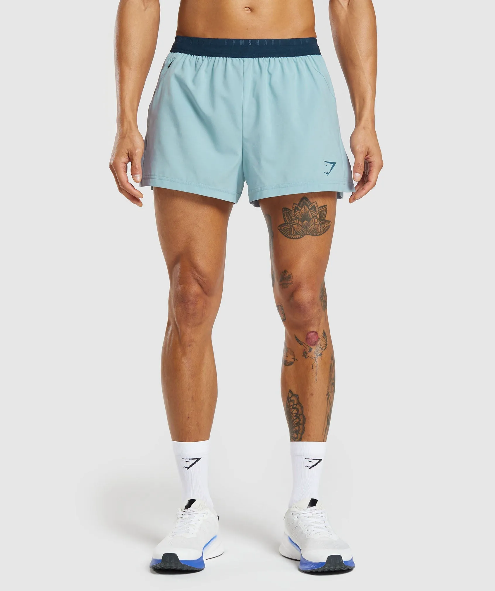 Gymshark Sport Run 3" Shorts - Salt Blue sold by Gymshark