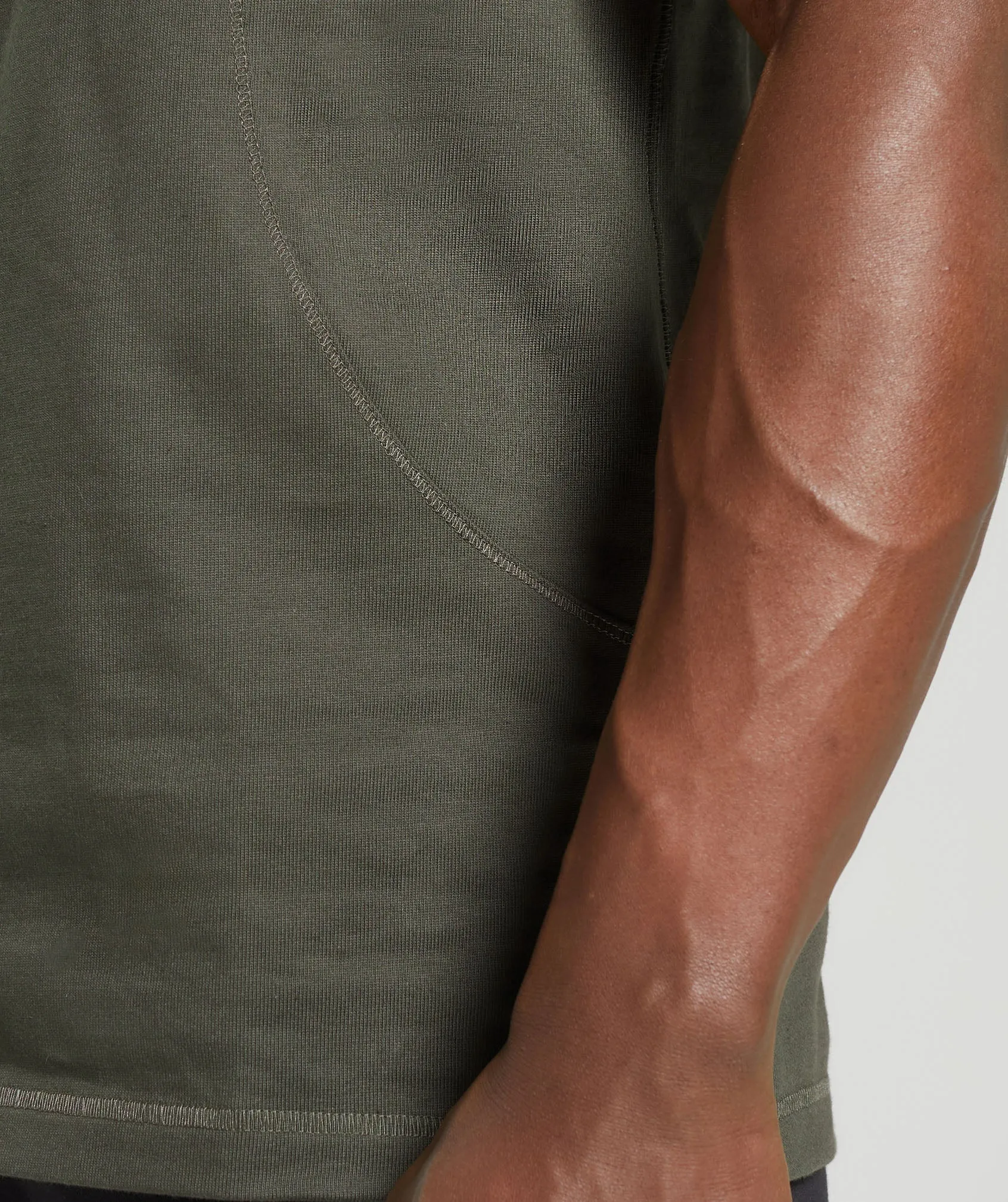 Gymshark Premium Lifting Drop Arm Tank - Strength Green sold by Gymshark product image thumbnail 5