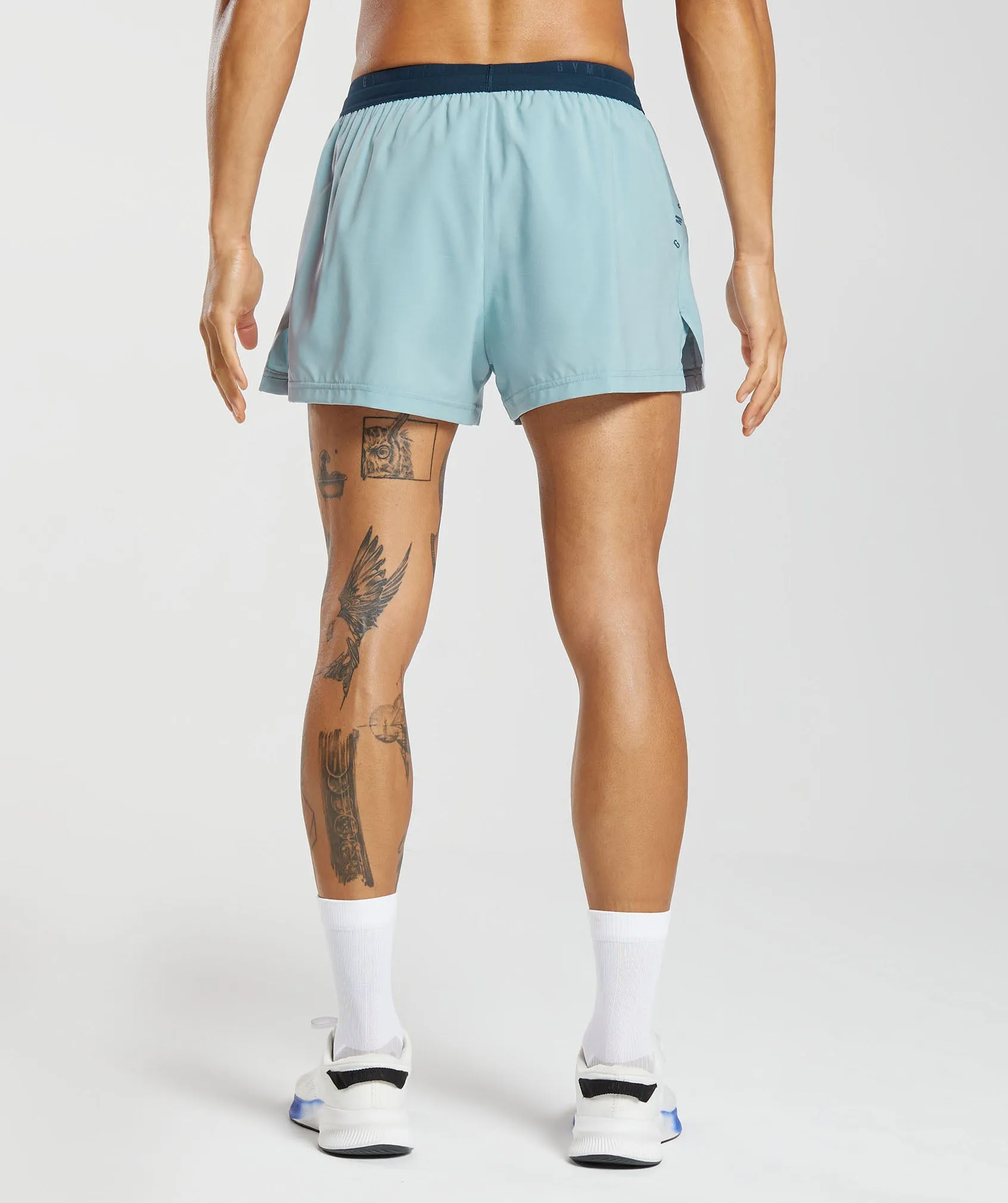 Gymshark Sport Run 3" Shorts - Salt Blue sold by Gymshark product image thumbnail 2