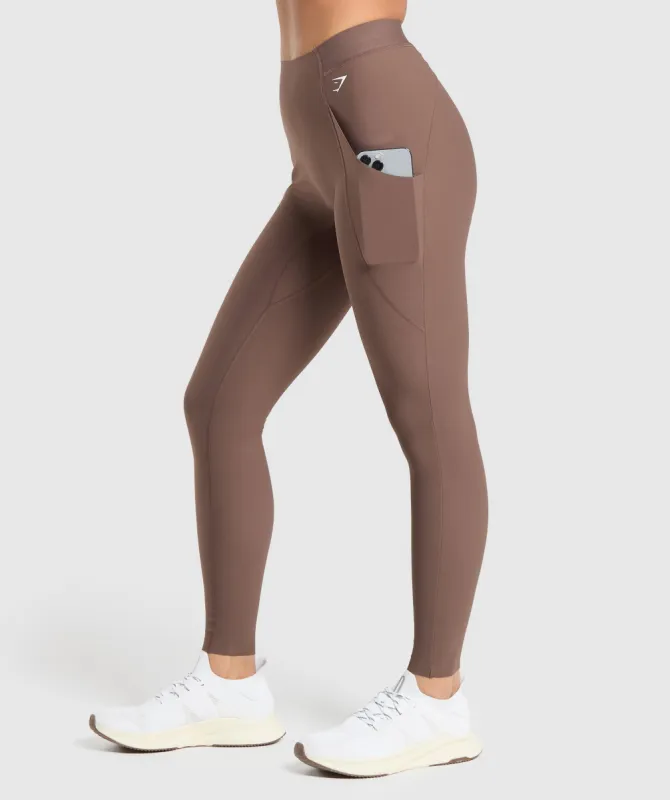 Gymshark Raw Cut Leggings - Soft Brown sold by Gymshark