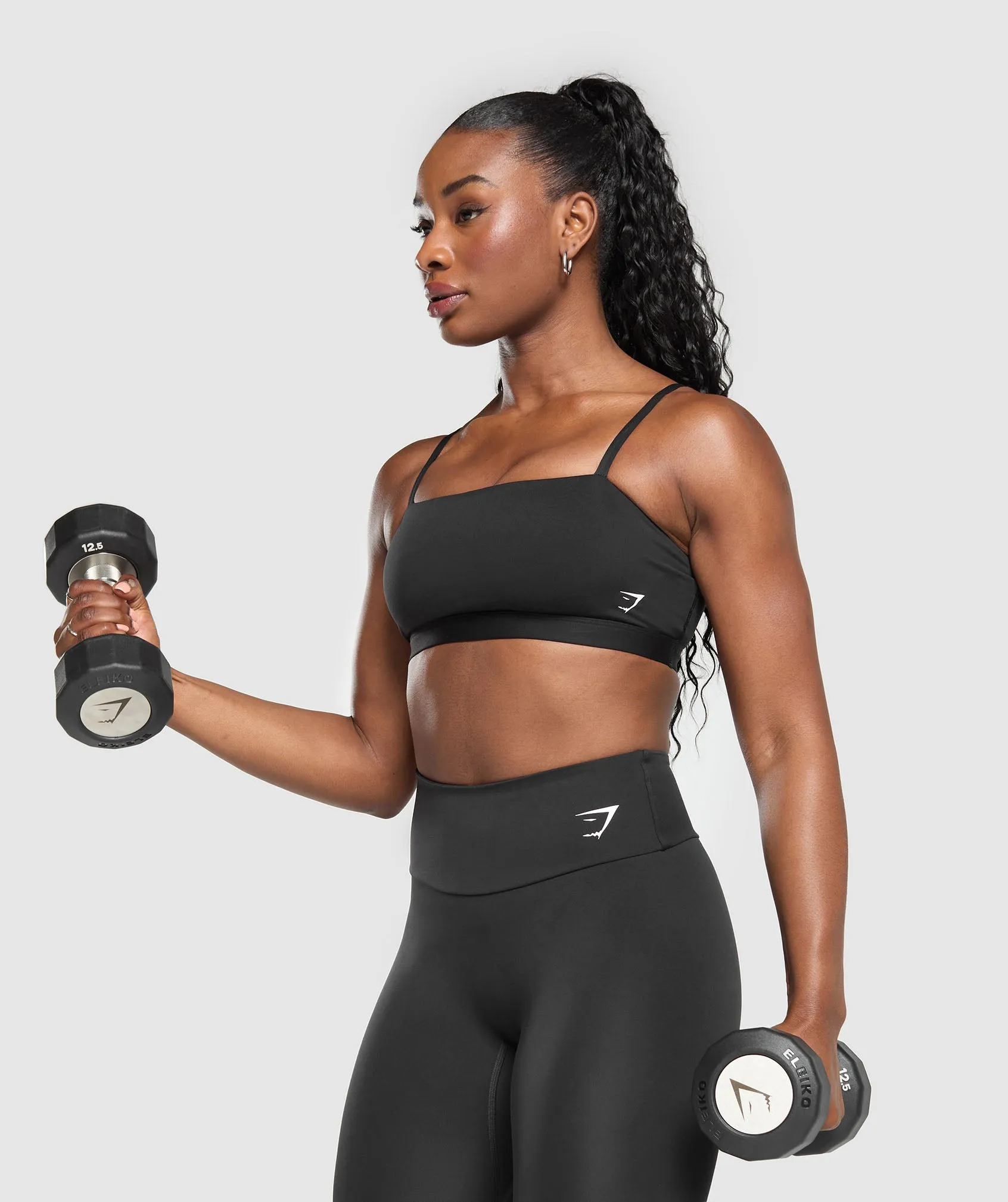 Gymshark Cut Out Bandeau - Black sold by Gymshark product image thumbnail 5