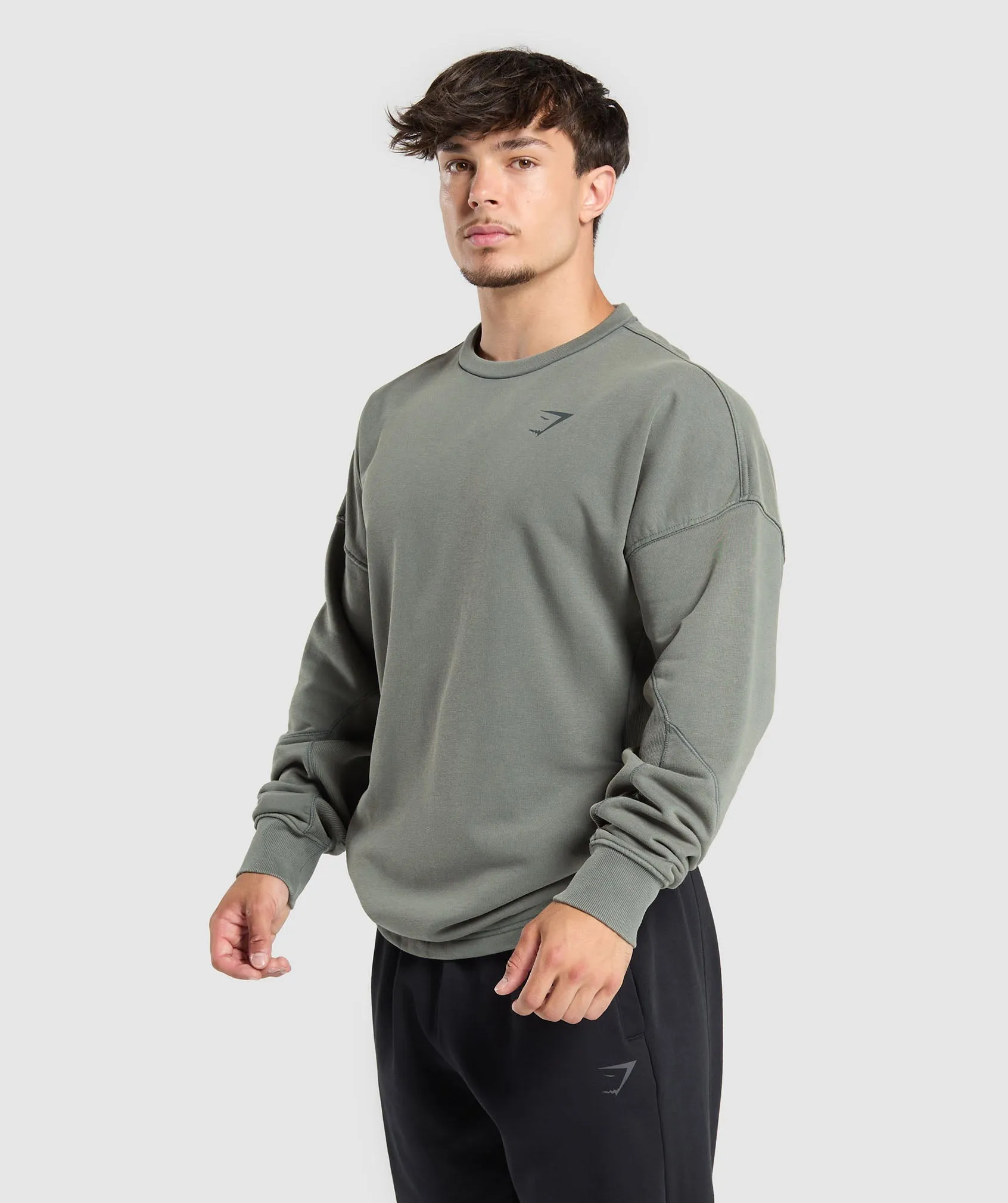 Gymshark Power Washed Crew - Slate Teal sold by Gymshark product image thumbnail 3
