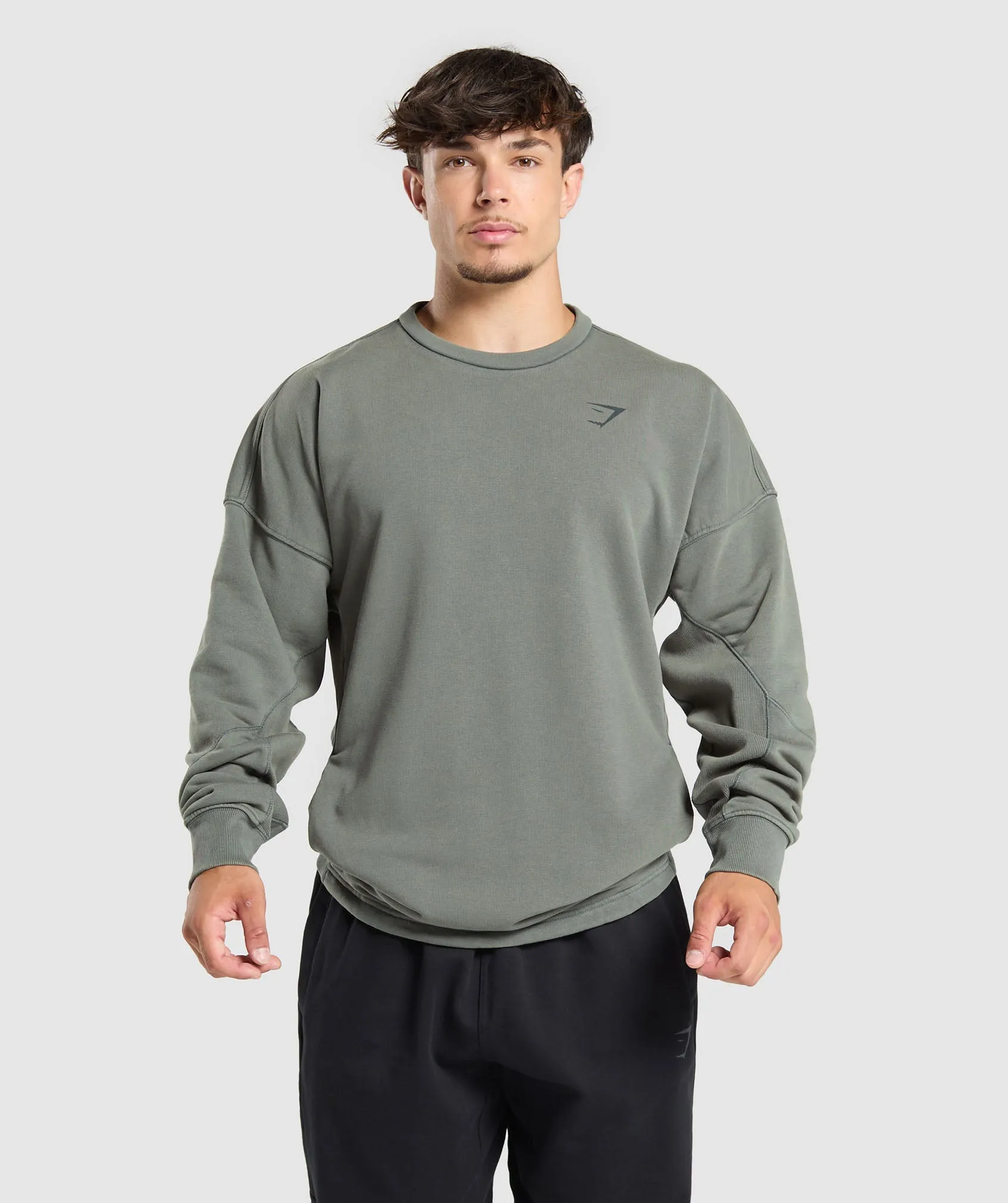Gymshark Power Washed Crew - Slate Teal sold by Gymshark product image thumbnail 2