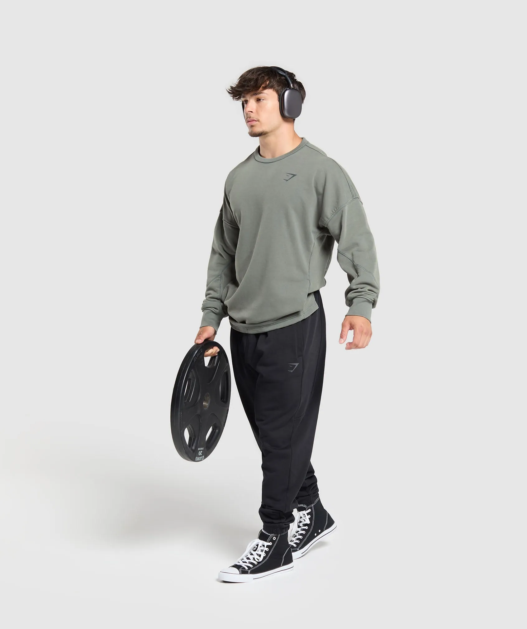 Gymshark Power Washed Crew - Slate Teal sold by Gymshark product image thumbnail 4