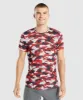 Gymshark Arrival T-Shirt - Red Print sold by Gymshark