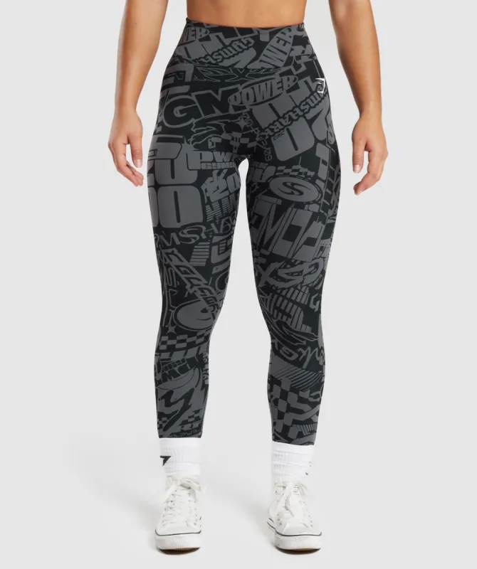 GS Power Leggings - Dark Grey sold by Gymshark
