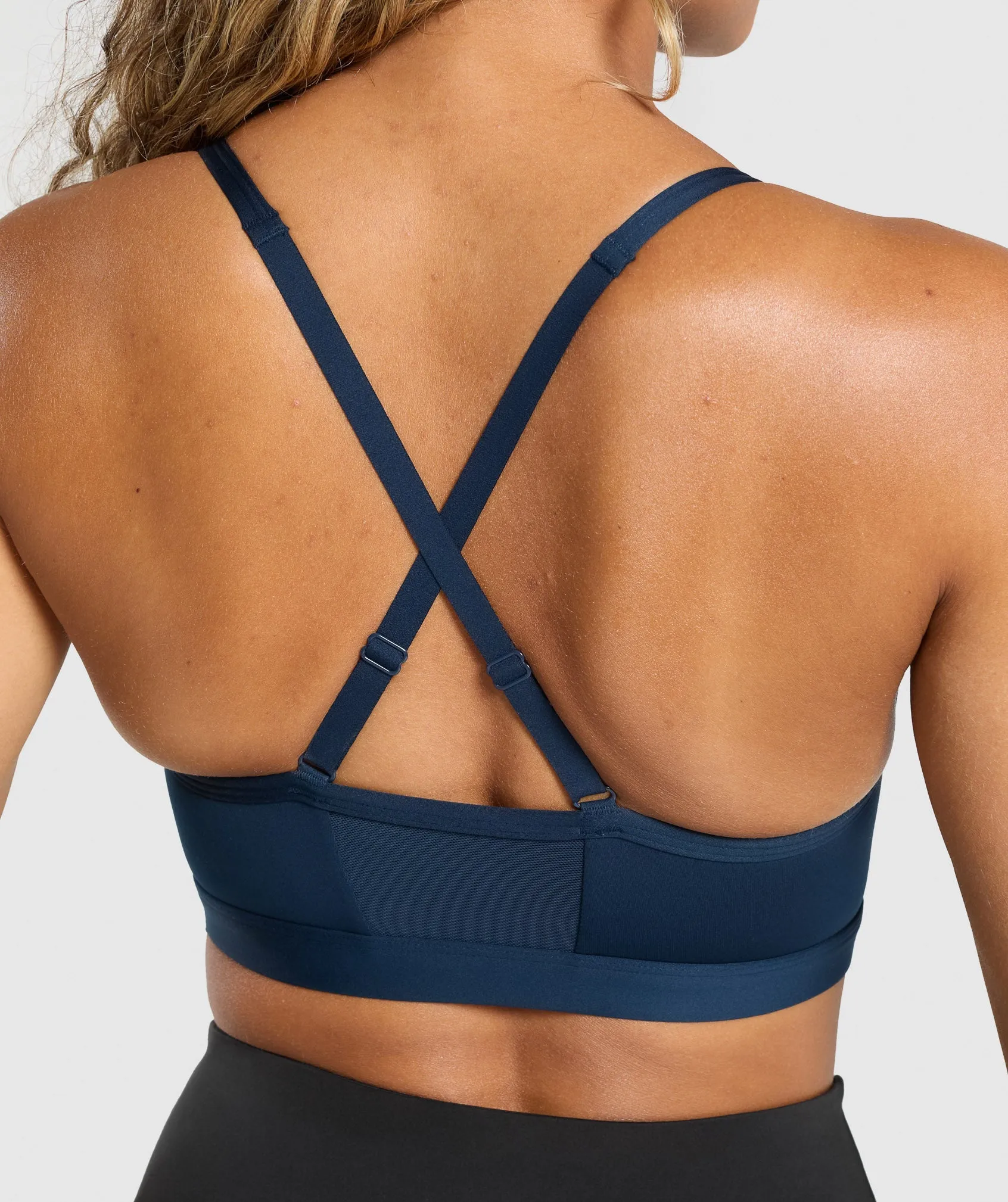 Gymshark Ruched Sports Bra - Navy sold by Gymshark product image thumbnail 5