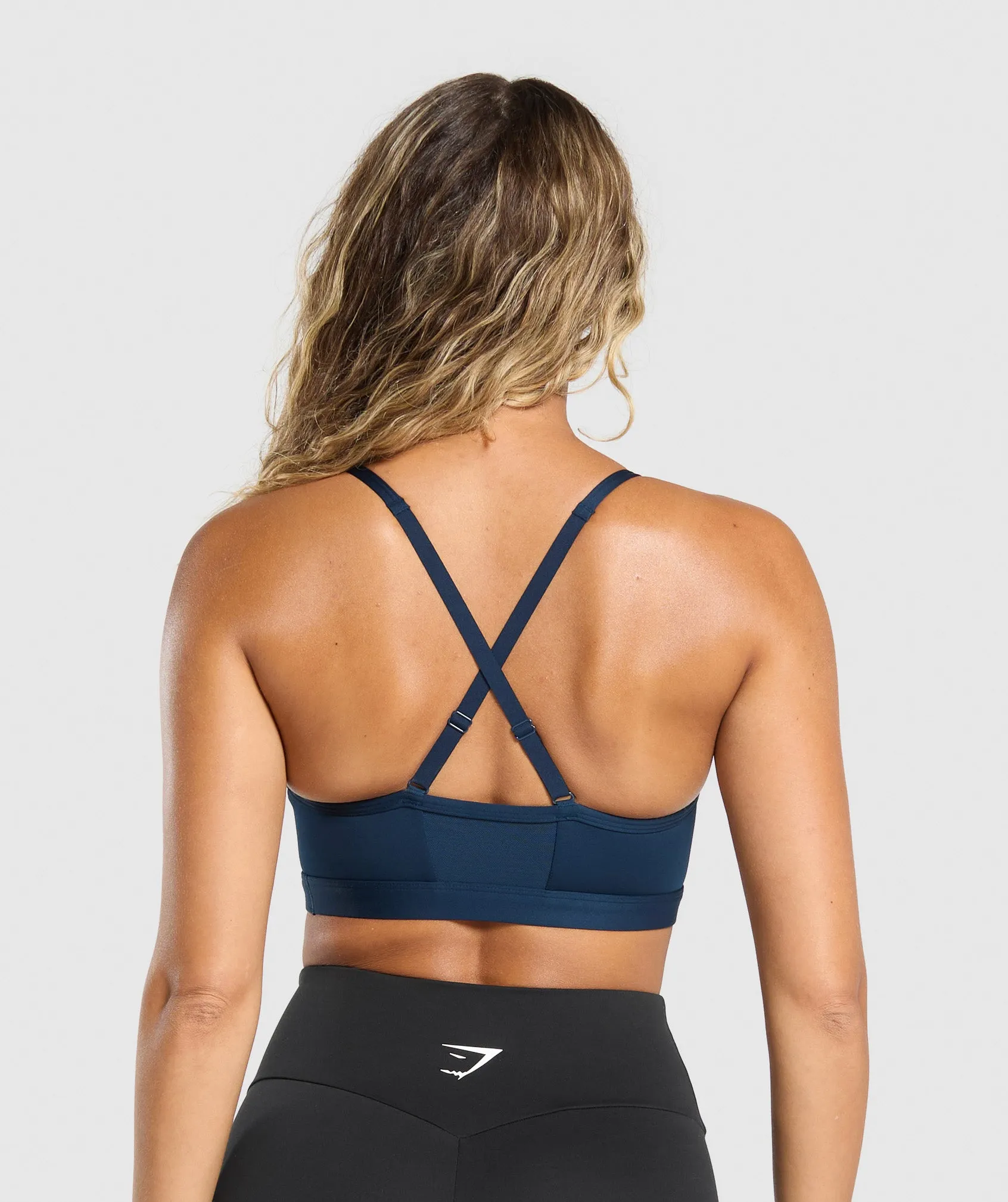 Gymshark Ruched Sports Bra - Navy sold by Gymshark product image thumbnail 2