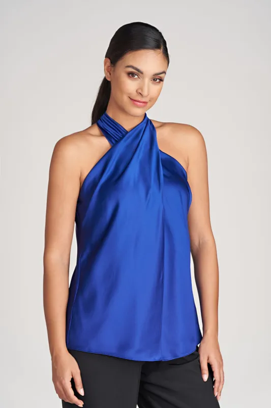 Samira Top In Charmeuse sold by H by Halston