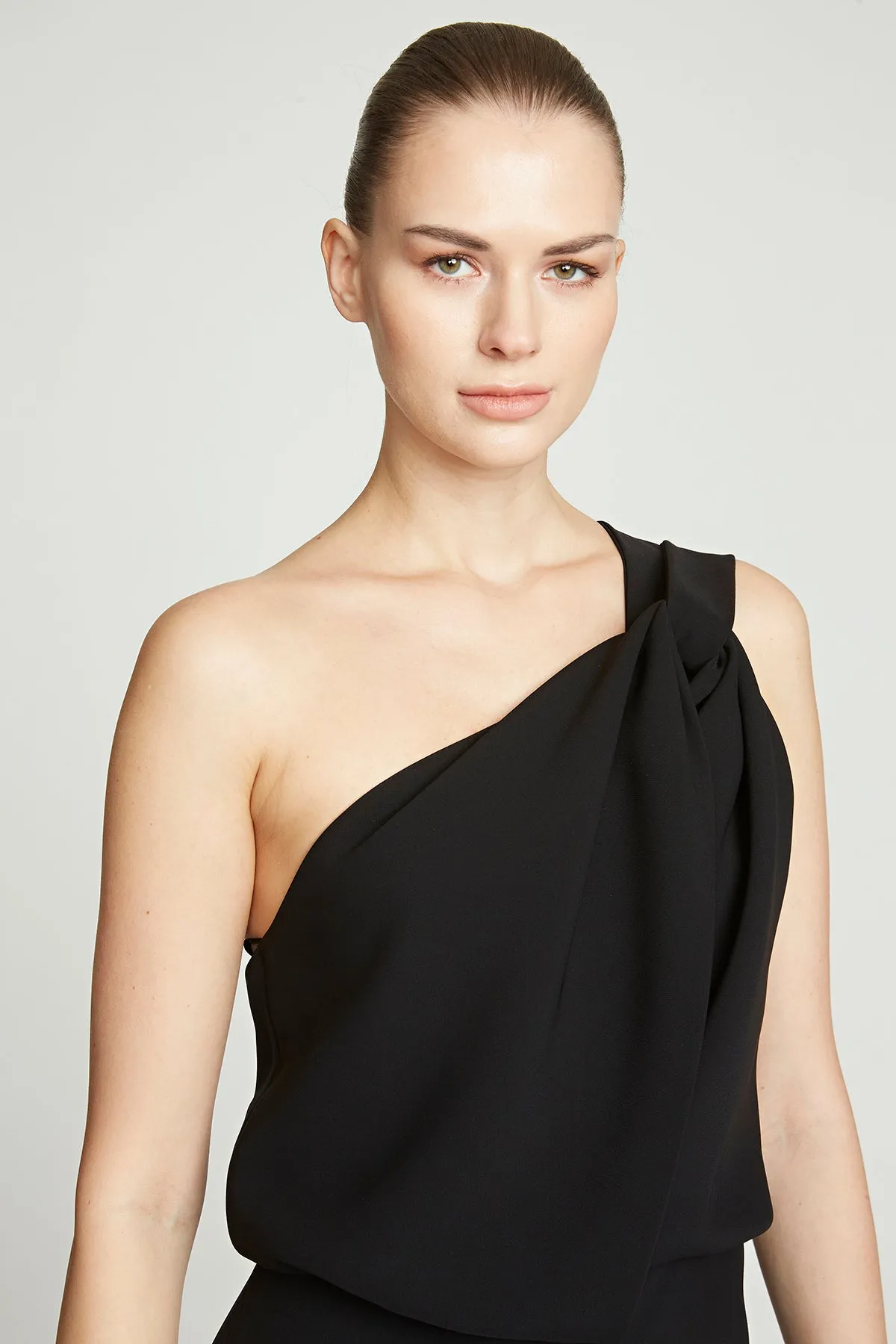 Tess Jumpsuit In Stretch Crepe sold by H by Halston product image thumbnail 5