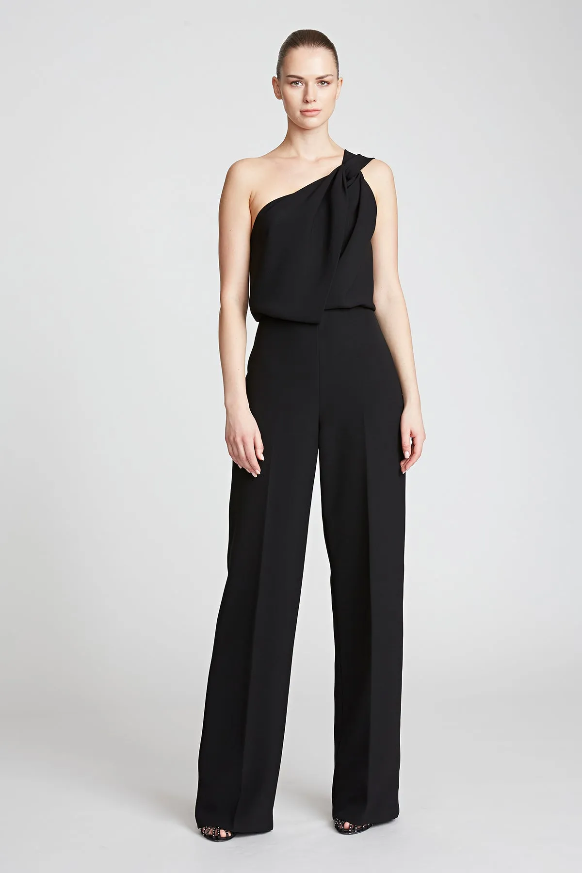 Tess Jumpsuit In Stretch Crepe sold by H by Halston