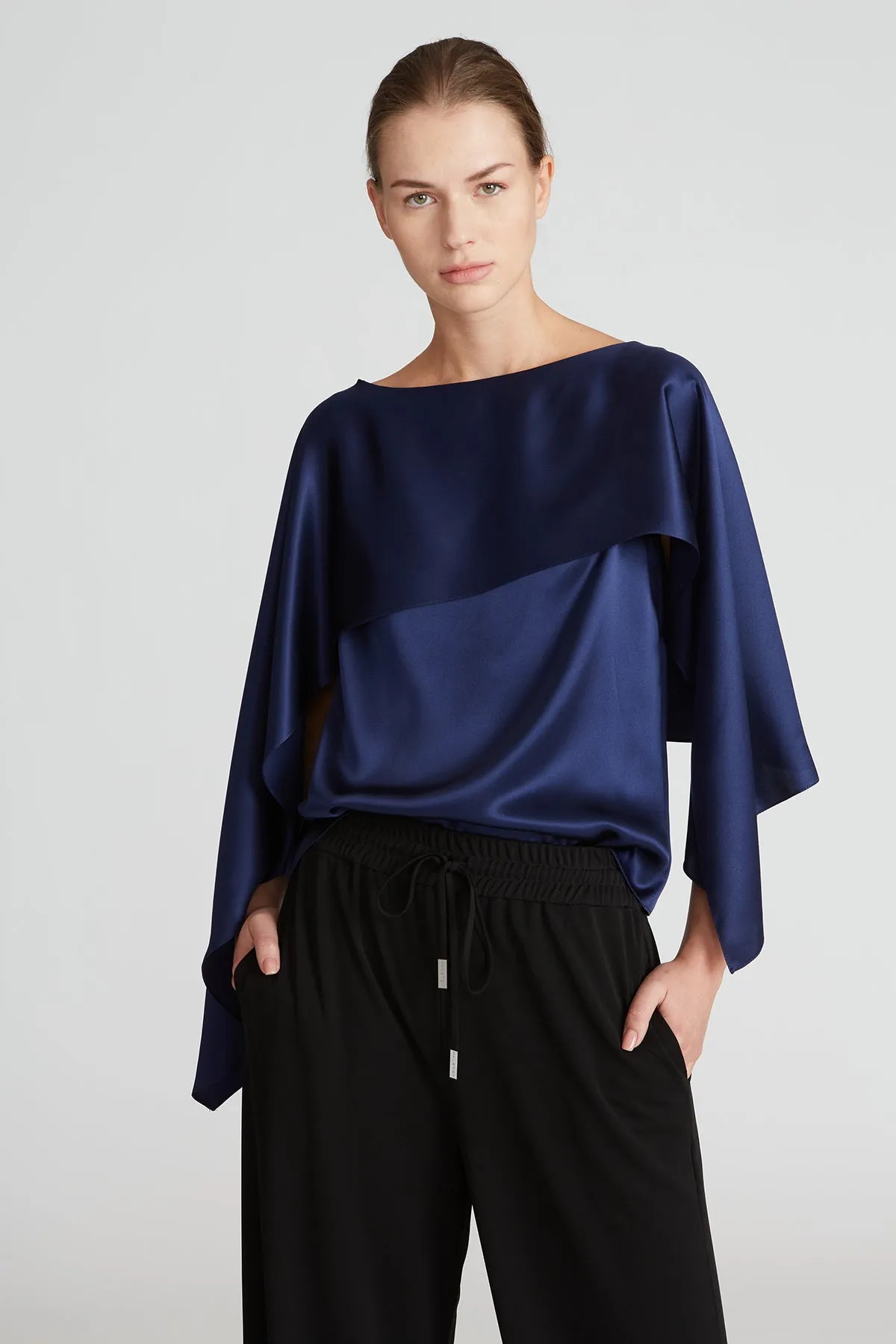 Addilyn Charmeuse Top sold by H by Halston