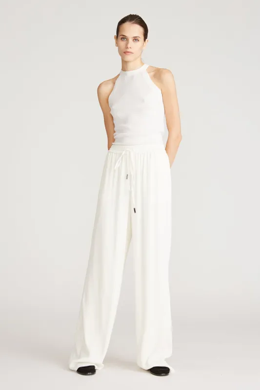 Fawn Crepeon Wide Leg Pant sold by H by Halston