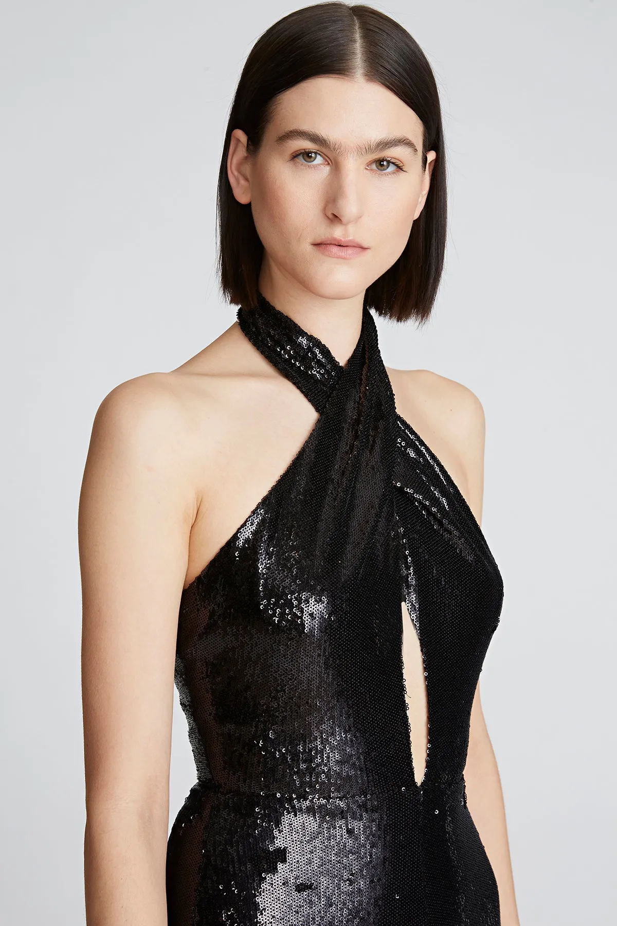 Danielle Jumpsuit In Sequins sold by H by Halston product image thumbnail 5