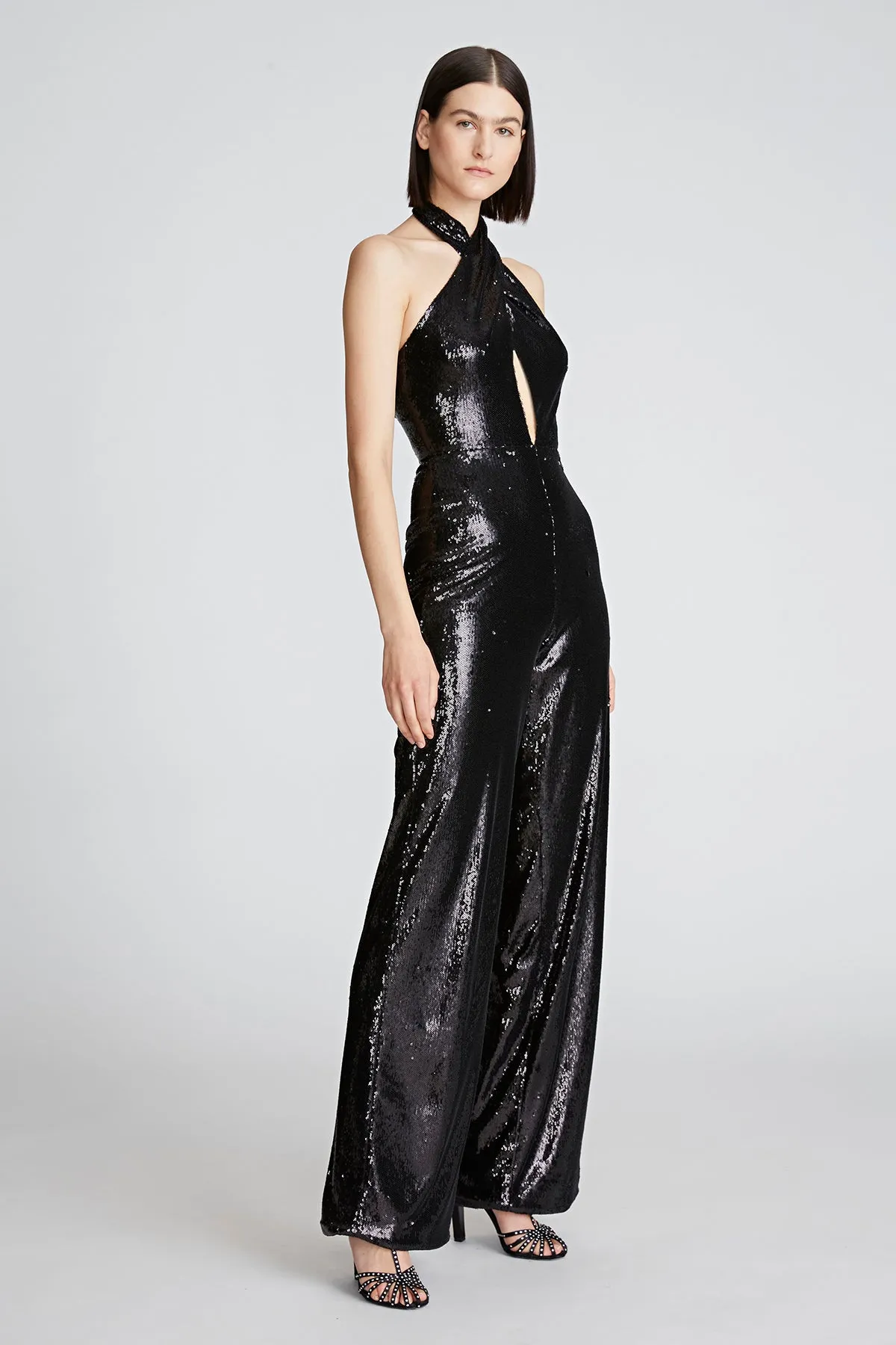 Danielle Jumpsuit In Sequins sold by H by Halston product image thumbnail 3