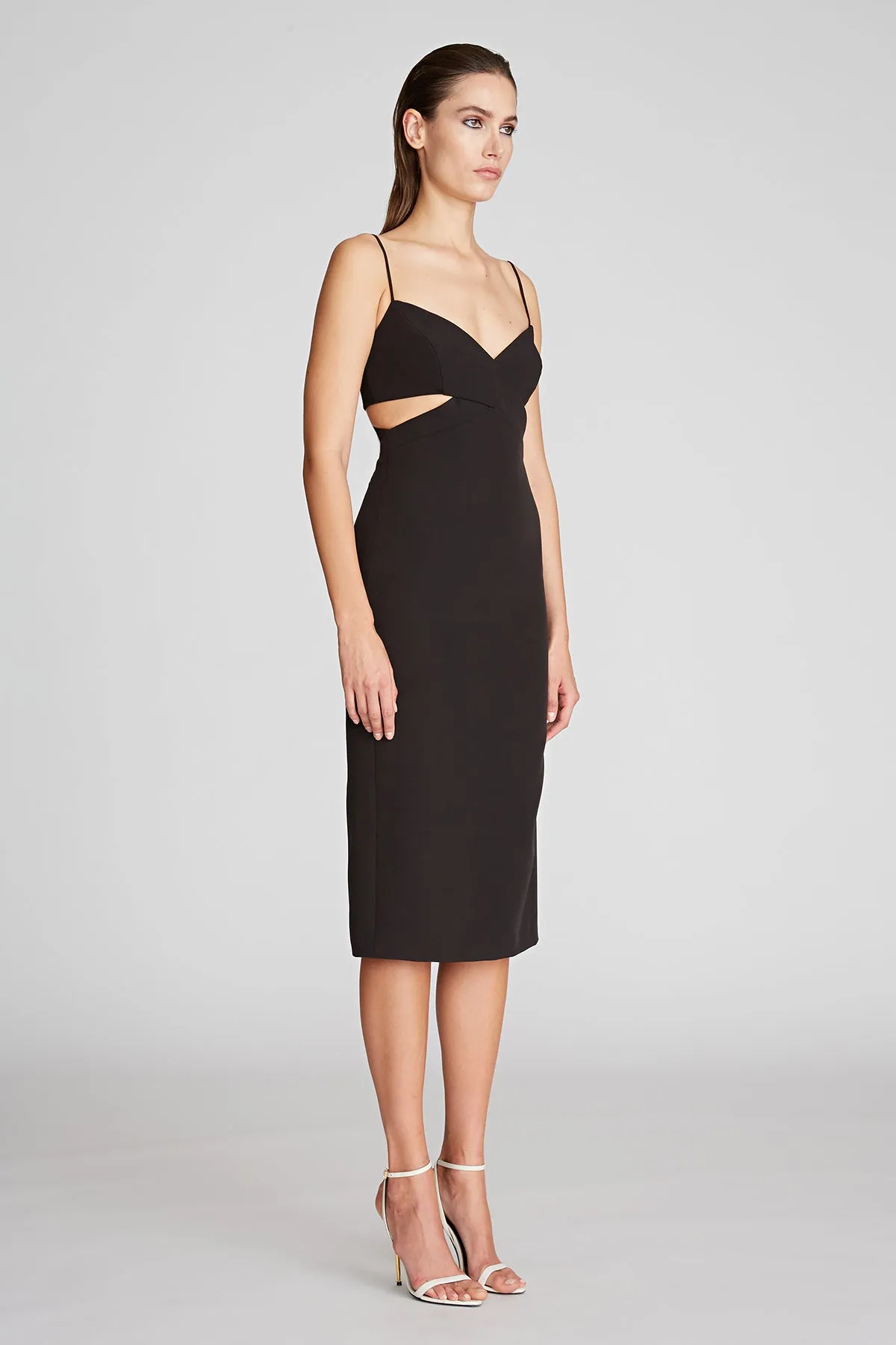 Lyn Dress In Stretch Crepe sold by H by Halston product image thumbnail 3