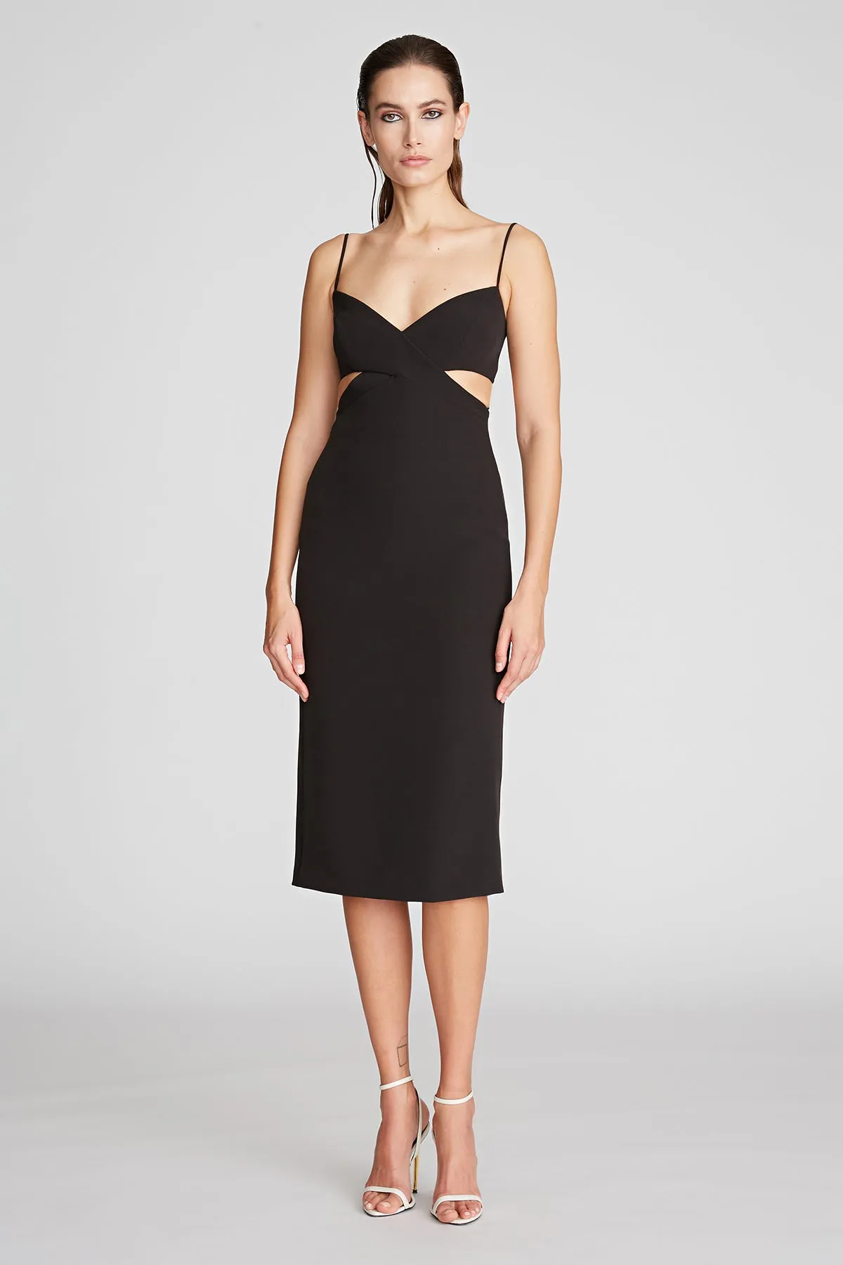 Lyn Dress In Stretch Crepe sold by H by Halston
