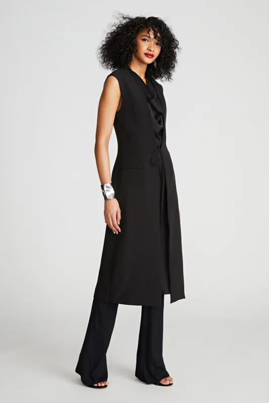 Jacklyn Dress In Crepe & Satin sold by H by Halston