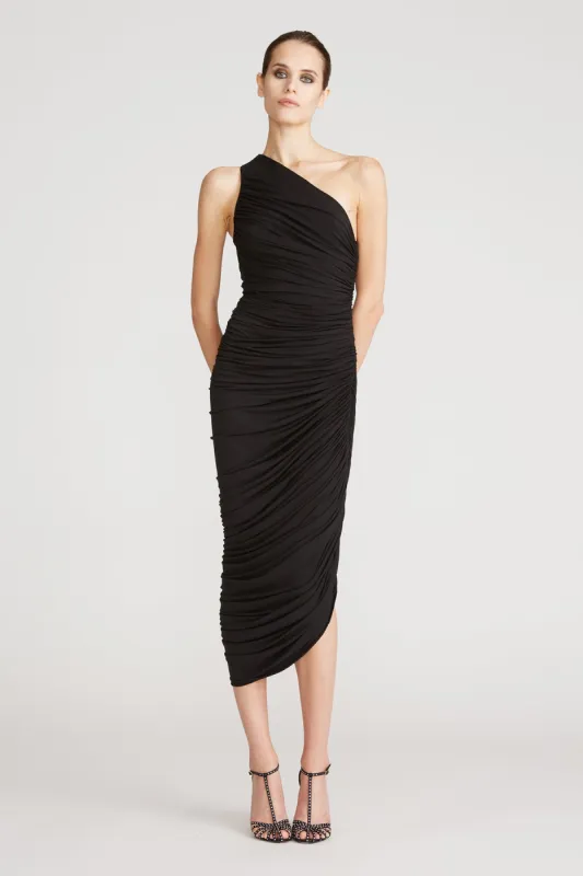 Reia One Shoulder Dress Black sold by H by Halston
