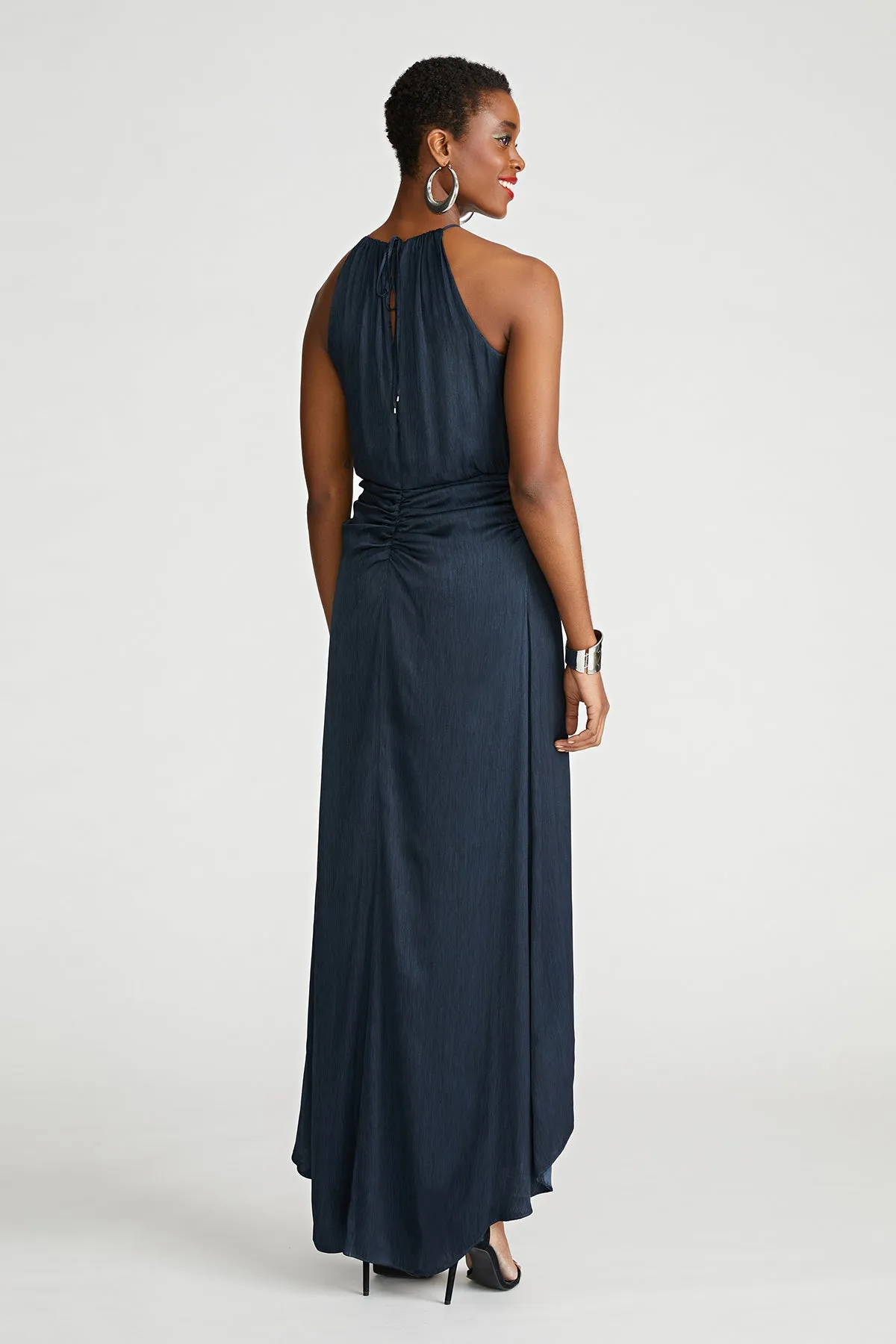 Slub Micro Satin Gown sold by H by Halston product image thumbnail 4