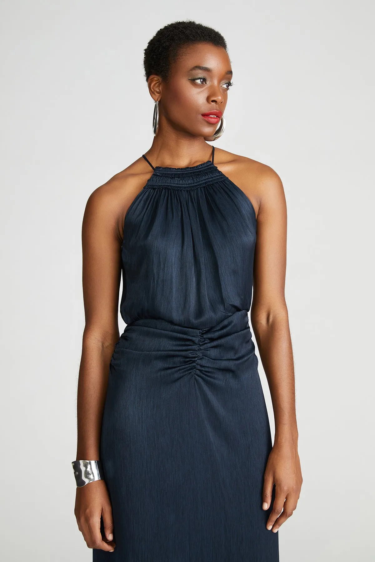 Slub Micro Satin Gown sold by H by Halston product image thumbnail 2