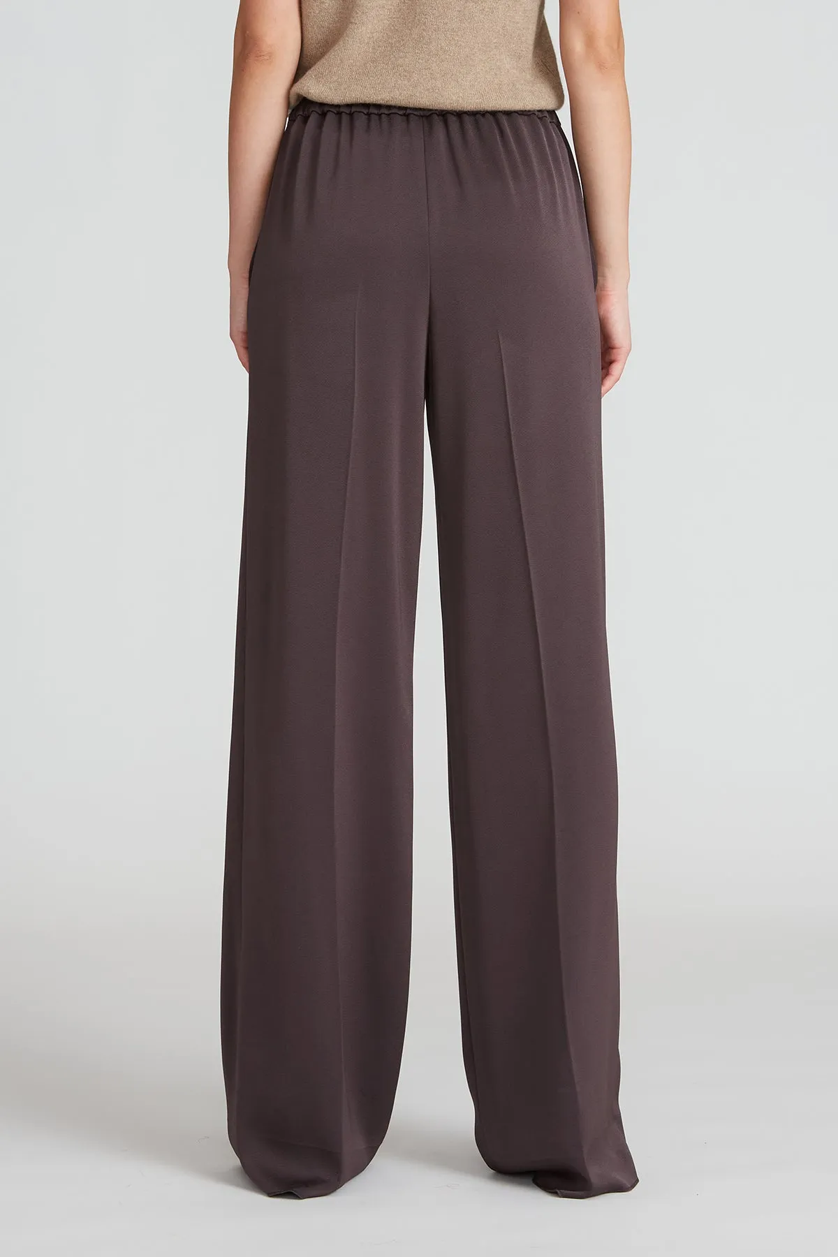 Aleah Crepe Back Satin Pant sold by H by Halston product image thumbnail 3