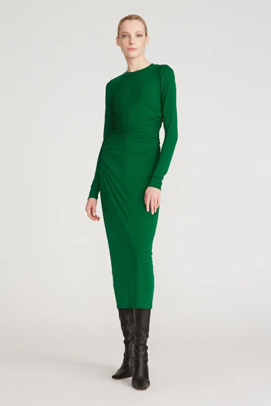 Norah Matte Jersey Dress Jade sold by H by Halston