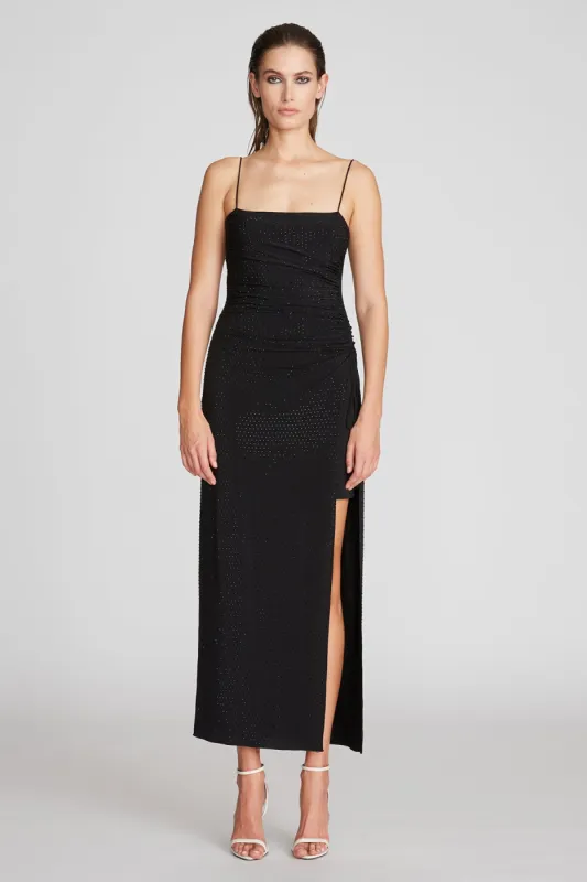 Hanna Dress In Crystal Jersey sold by H by Halston