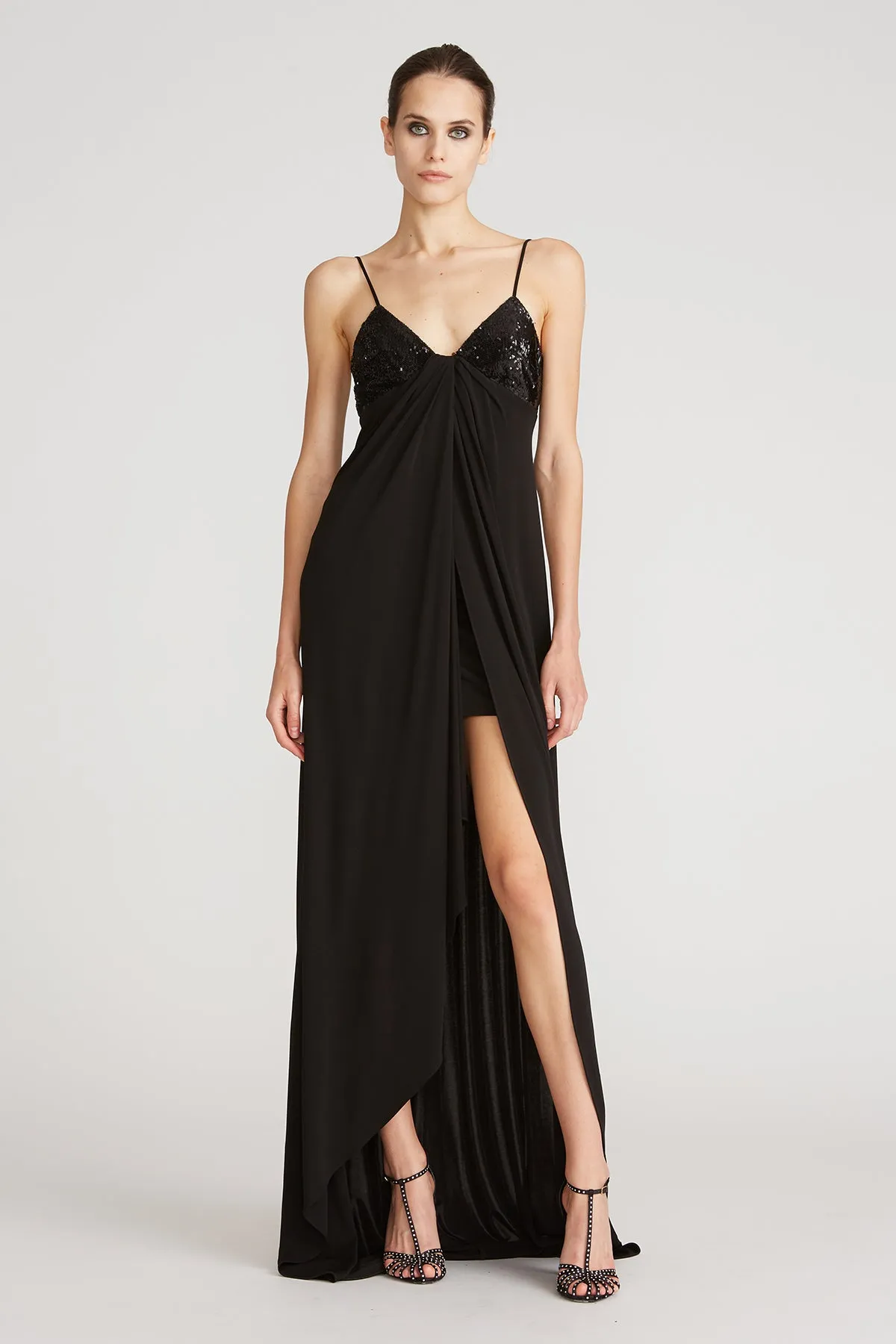 Viv Jersey Sequin Gown sold by H by Halston