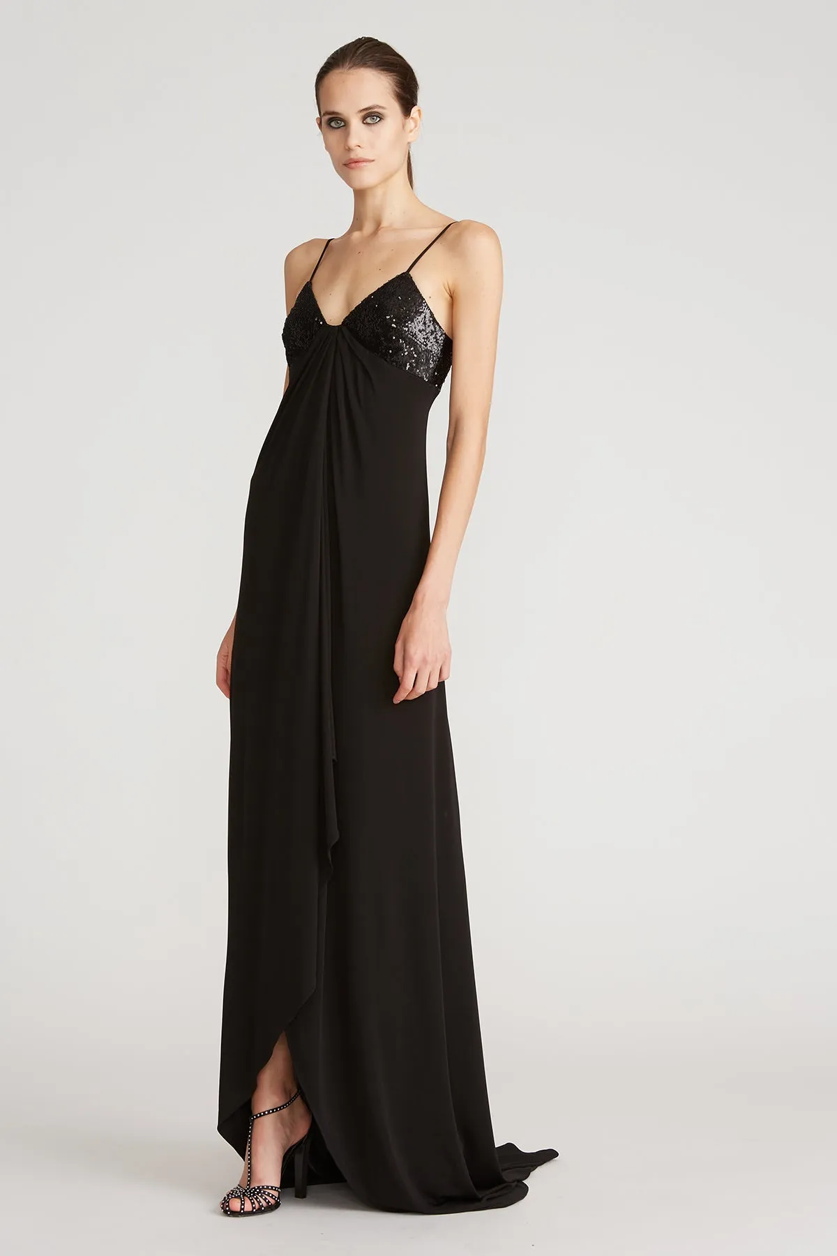 Viv Jersey Sequin Gown sold by H by Halston product image thumbnail 4
