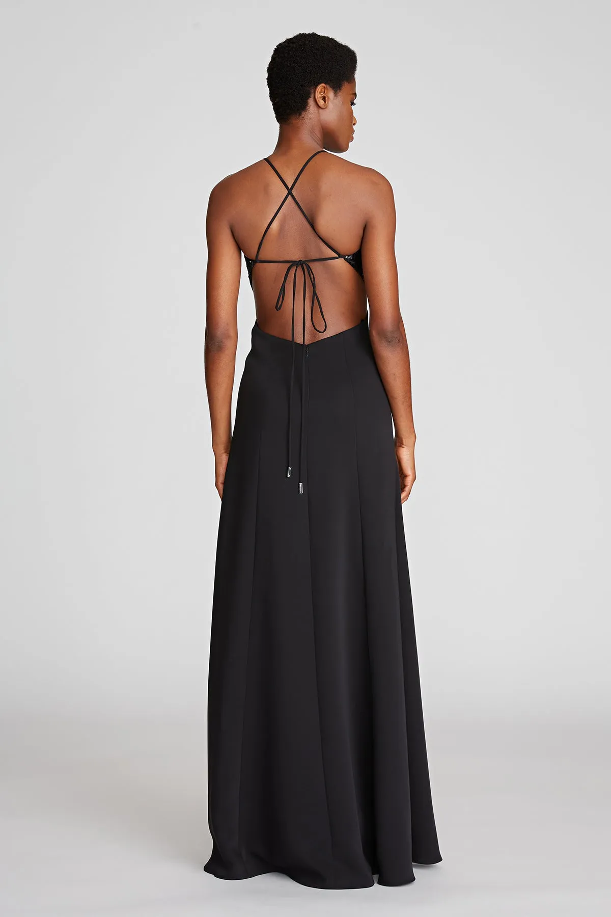 Macie Gown In Sequins/Crepe sold by H by Halston product image thumbnail 2