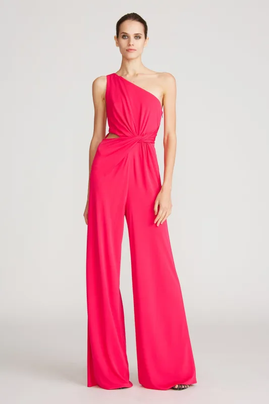 Randi Jersey Twist Jumpsuit sold by H by Halston
