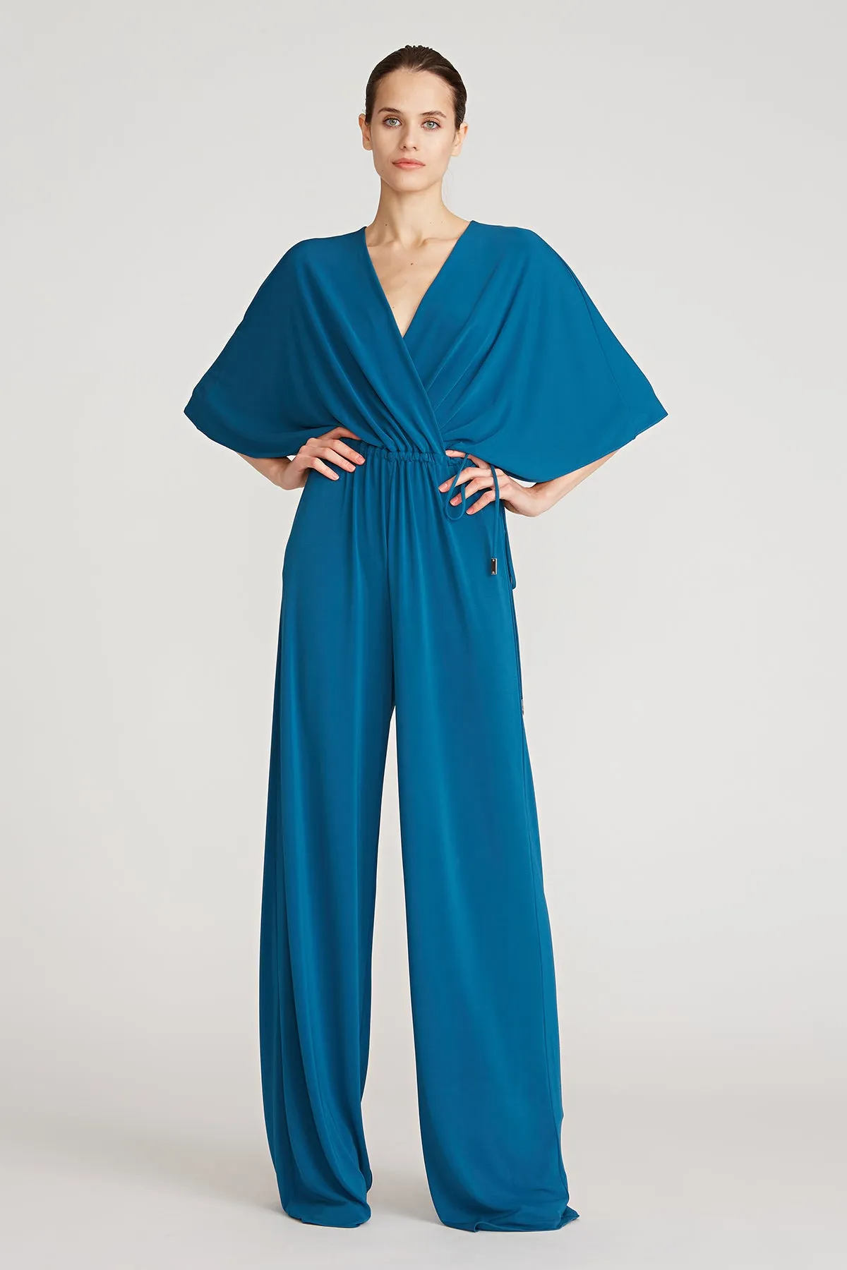 Eden Matte Jersey Jumpsuit sold by H by Halston