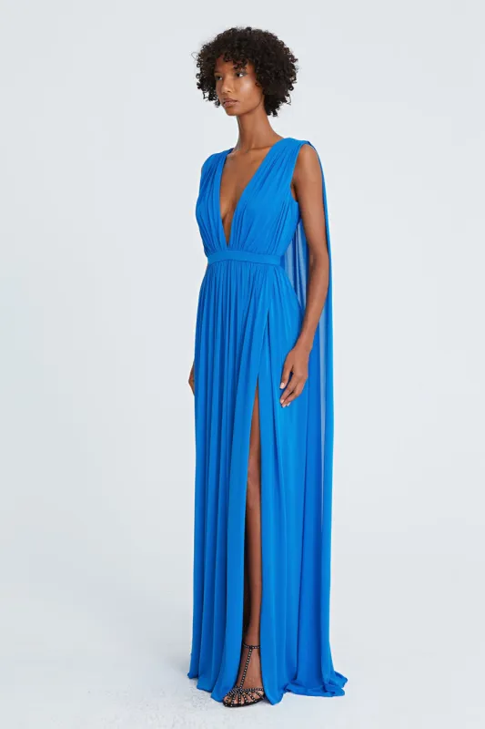 Ashley Jersey V-Neck Gown sold by H by Halston