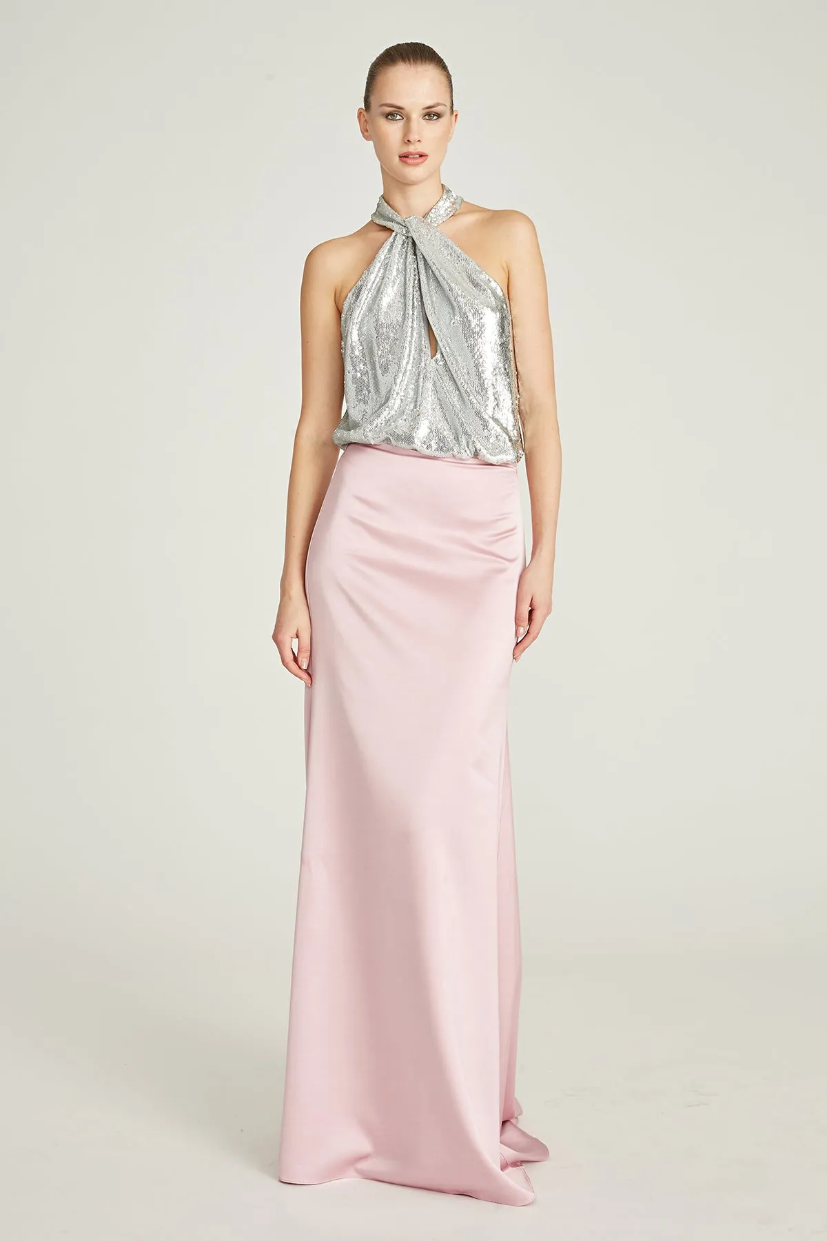 Brooks Sequin Halter Bodysuit sold by H by Halston product image thumbnail 4