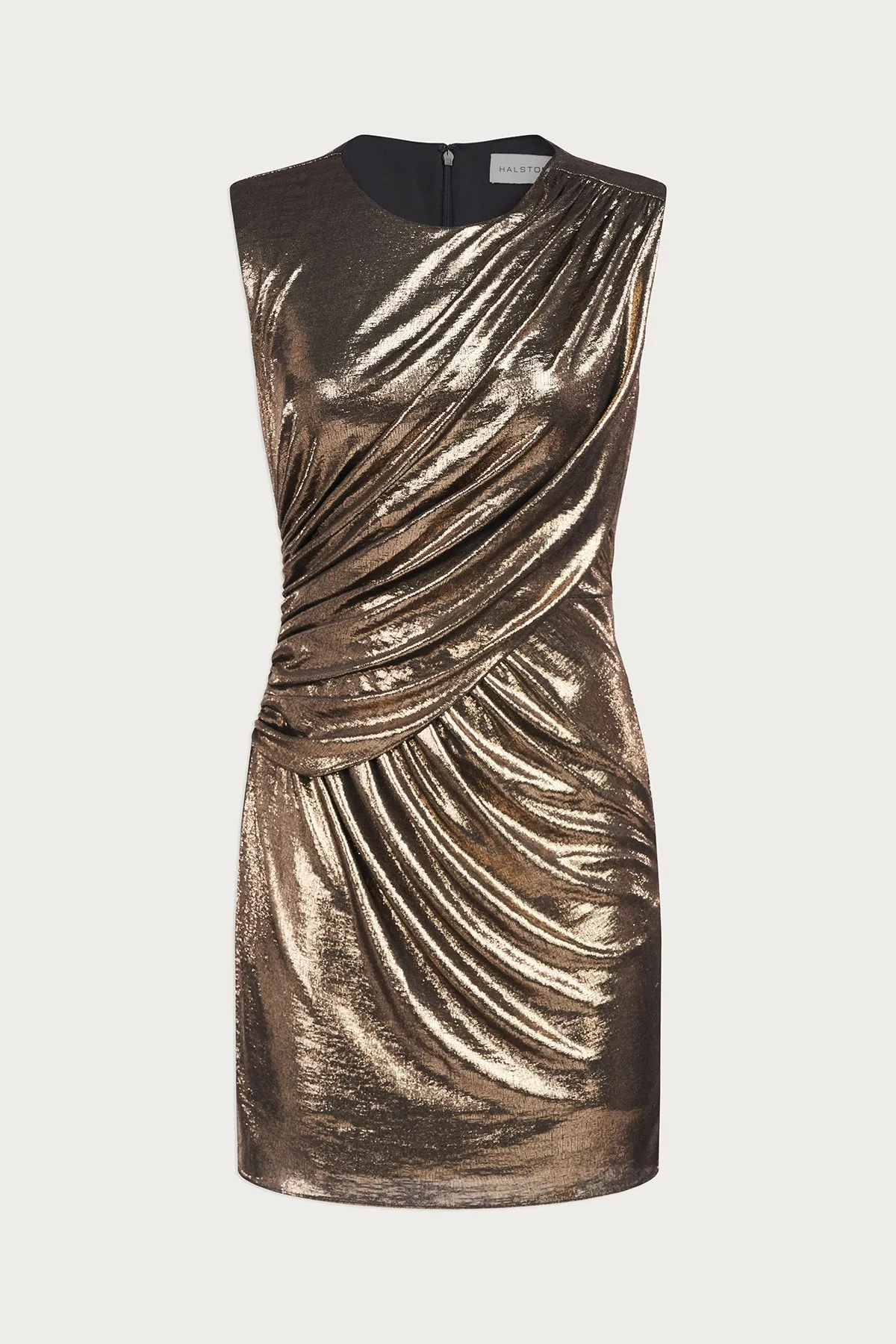 Tiara Dress In Metallic Jersey sold by H by Halston product image thumbnail 5