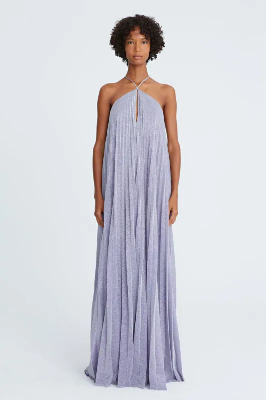 Em Shimmer Jersey Pleated Gown sold by H by Halston