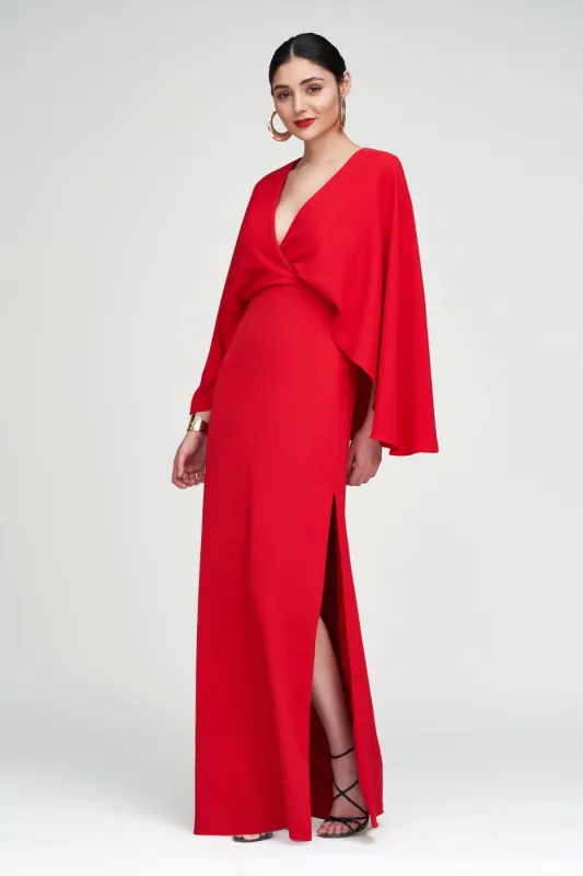 Olaya Gown In Fluid Crepe sold by H by Halston