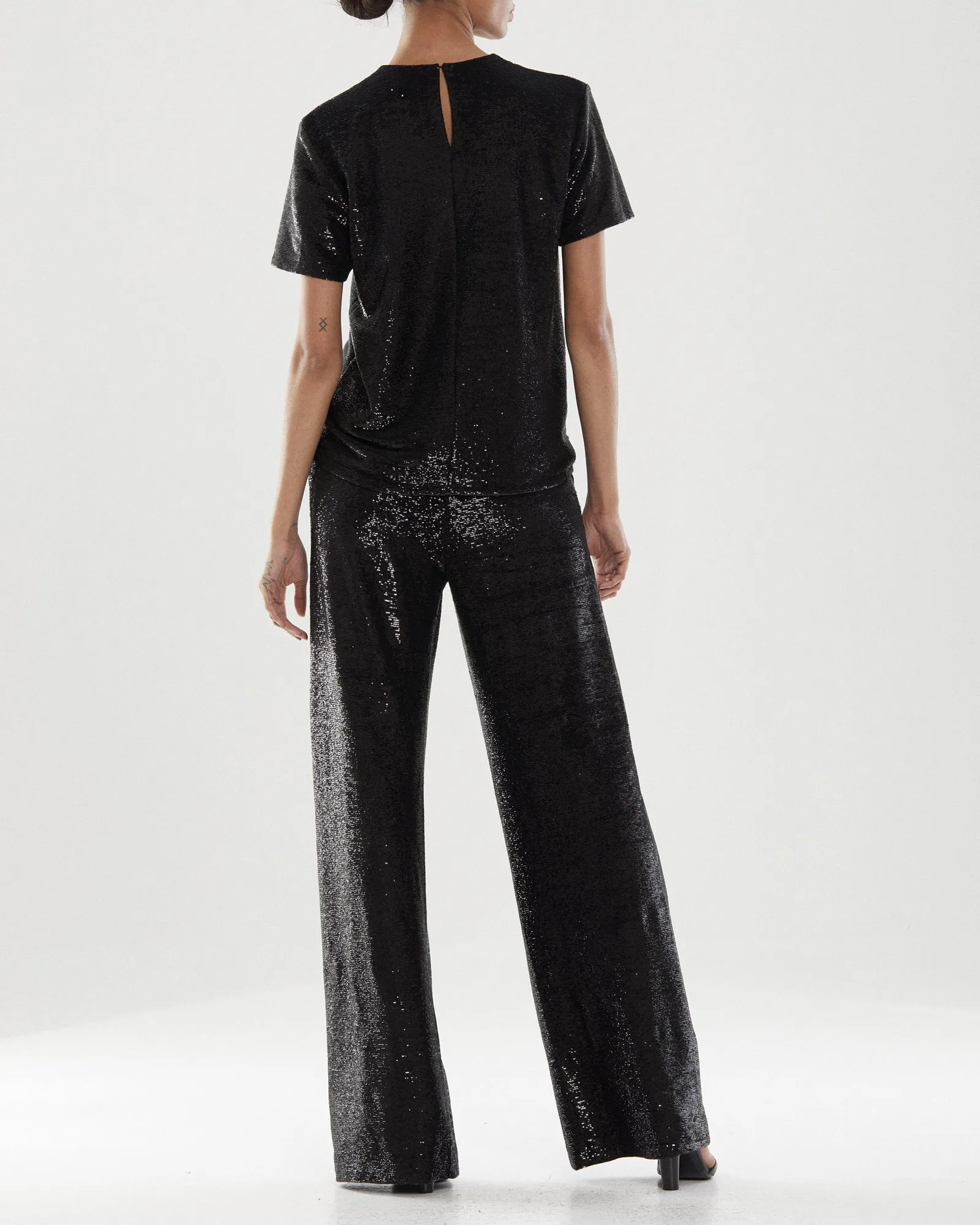 Onyx Sequin Top sold by H by Halston product image thumbnail 3
